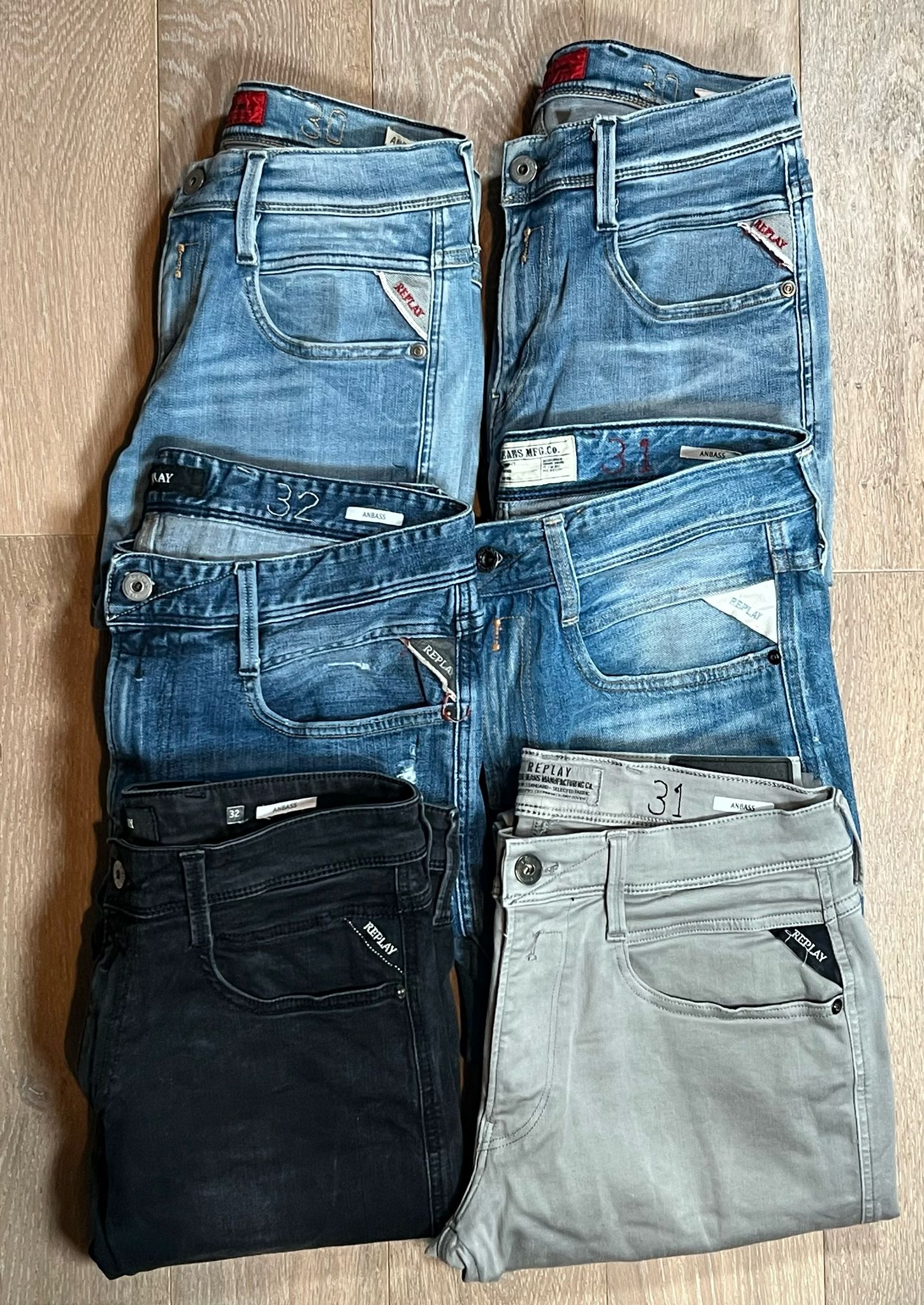 Replay Anbass Jeans Bulk x6