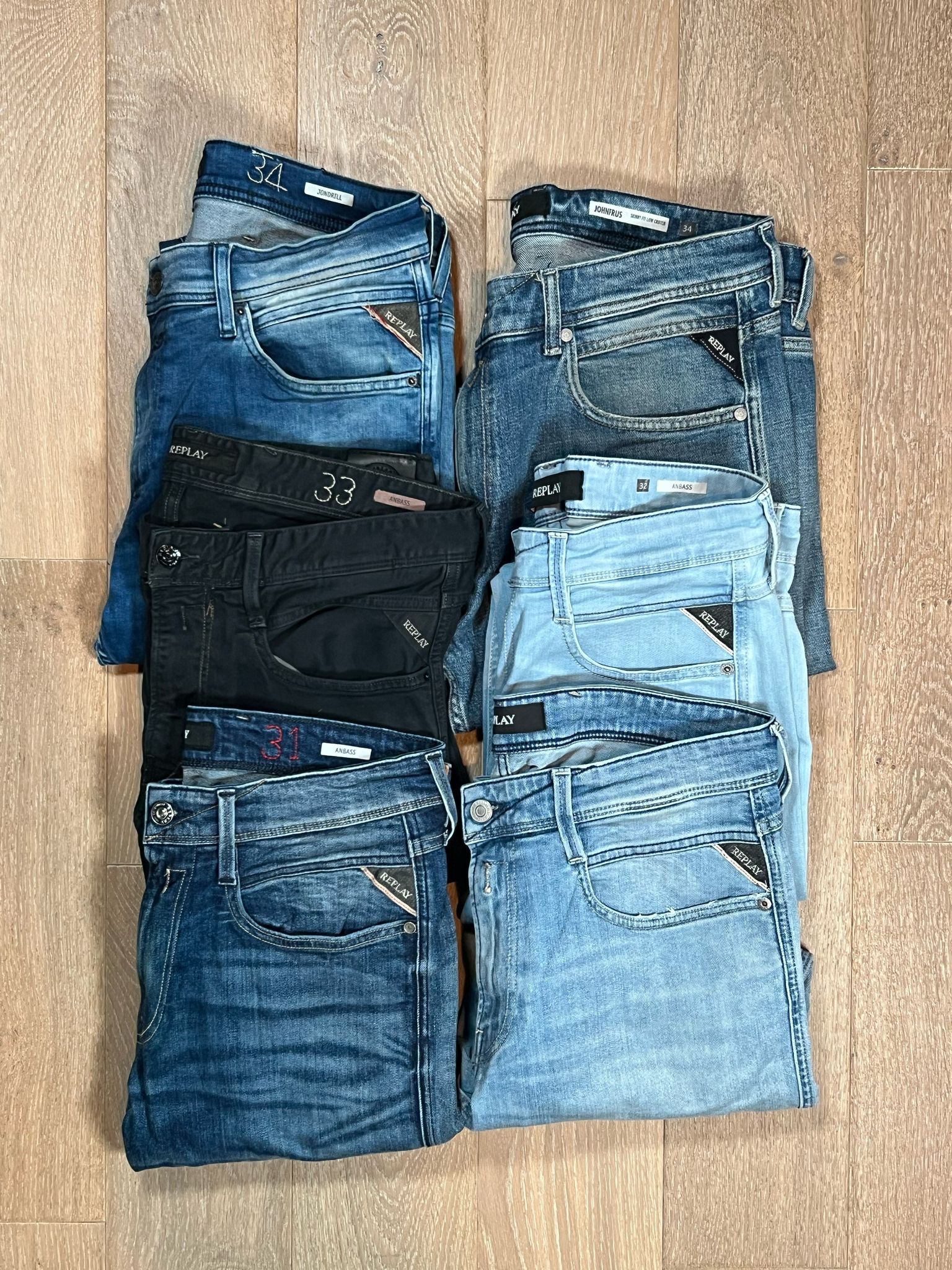 Replay Anbass Jeans Bulk x6