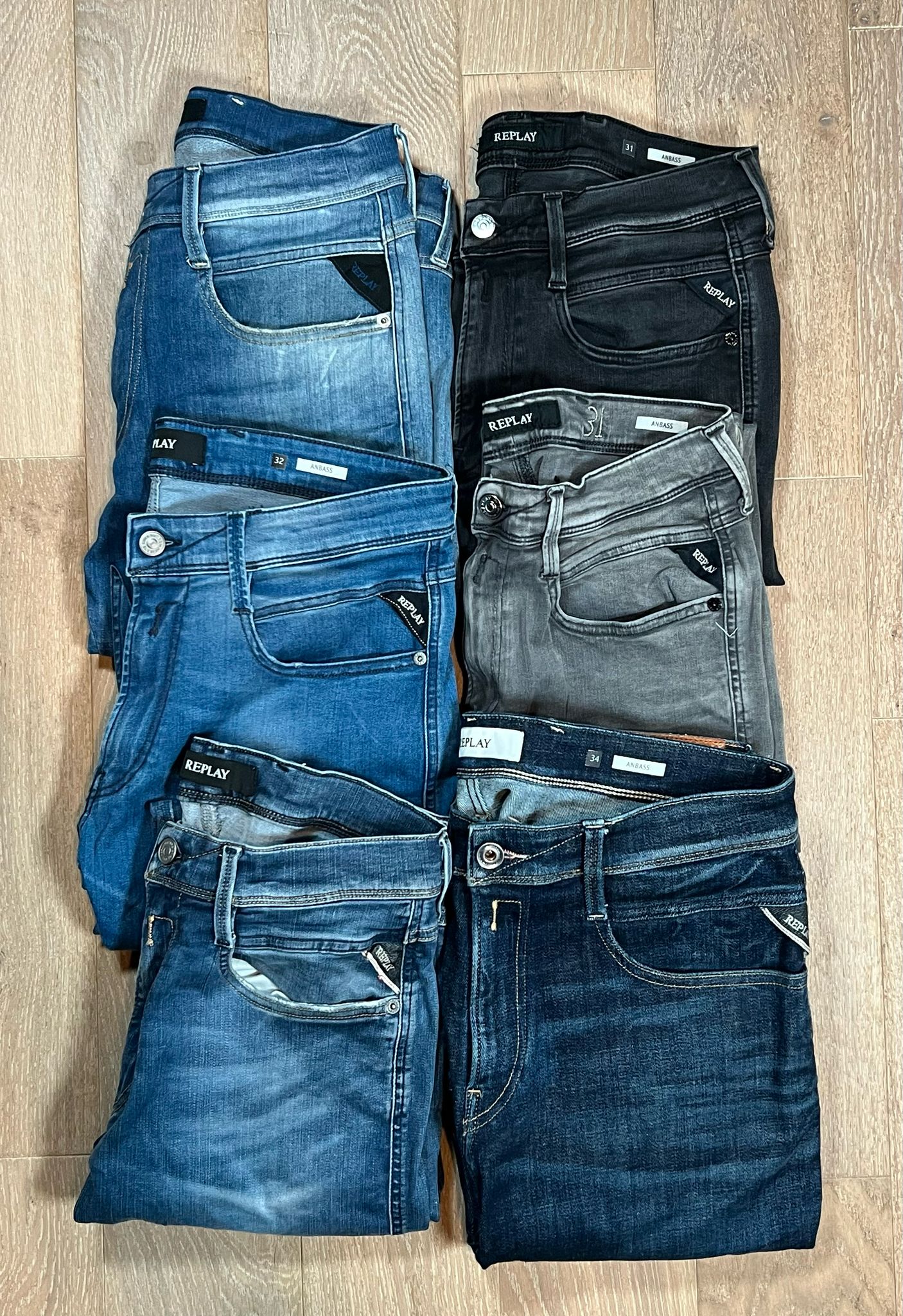 Replay Anbass Jeans Bulk x6