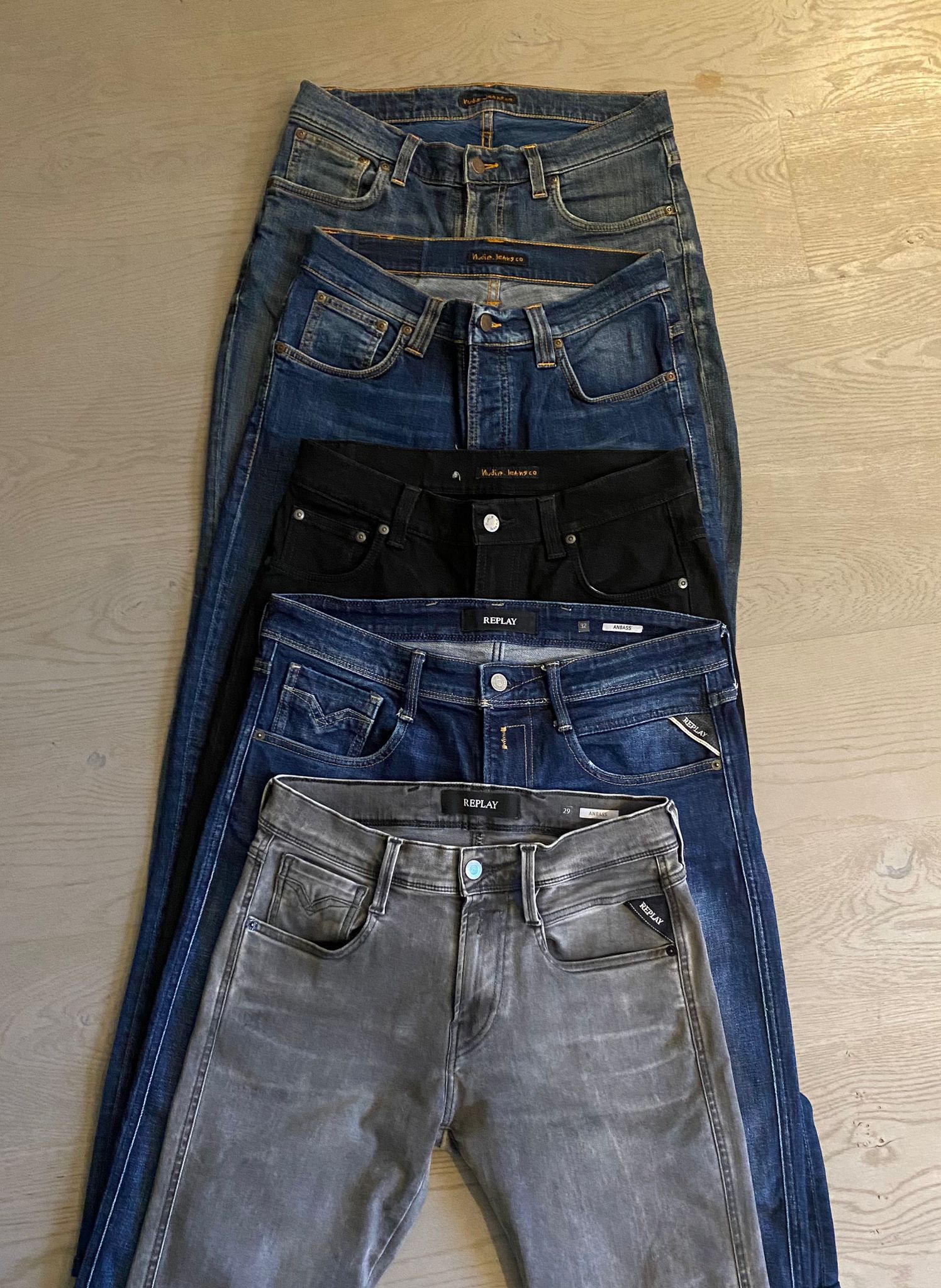 Replay / Nudie Jeans Bulk x5