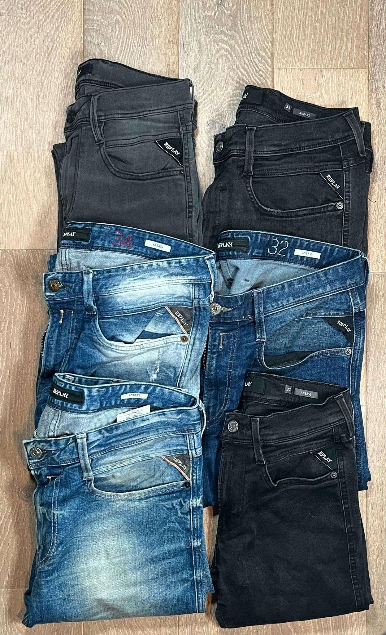 Replay Anbass Jeans Bulk x6
