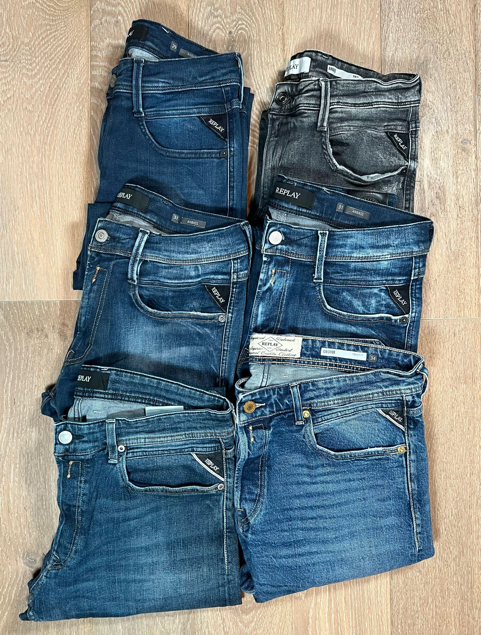 Replay Anbass Jeans Bulk x6