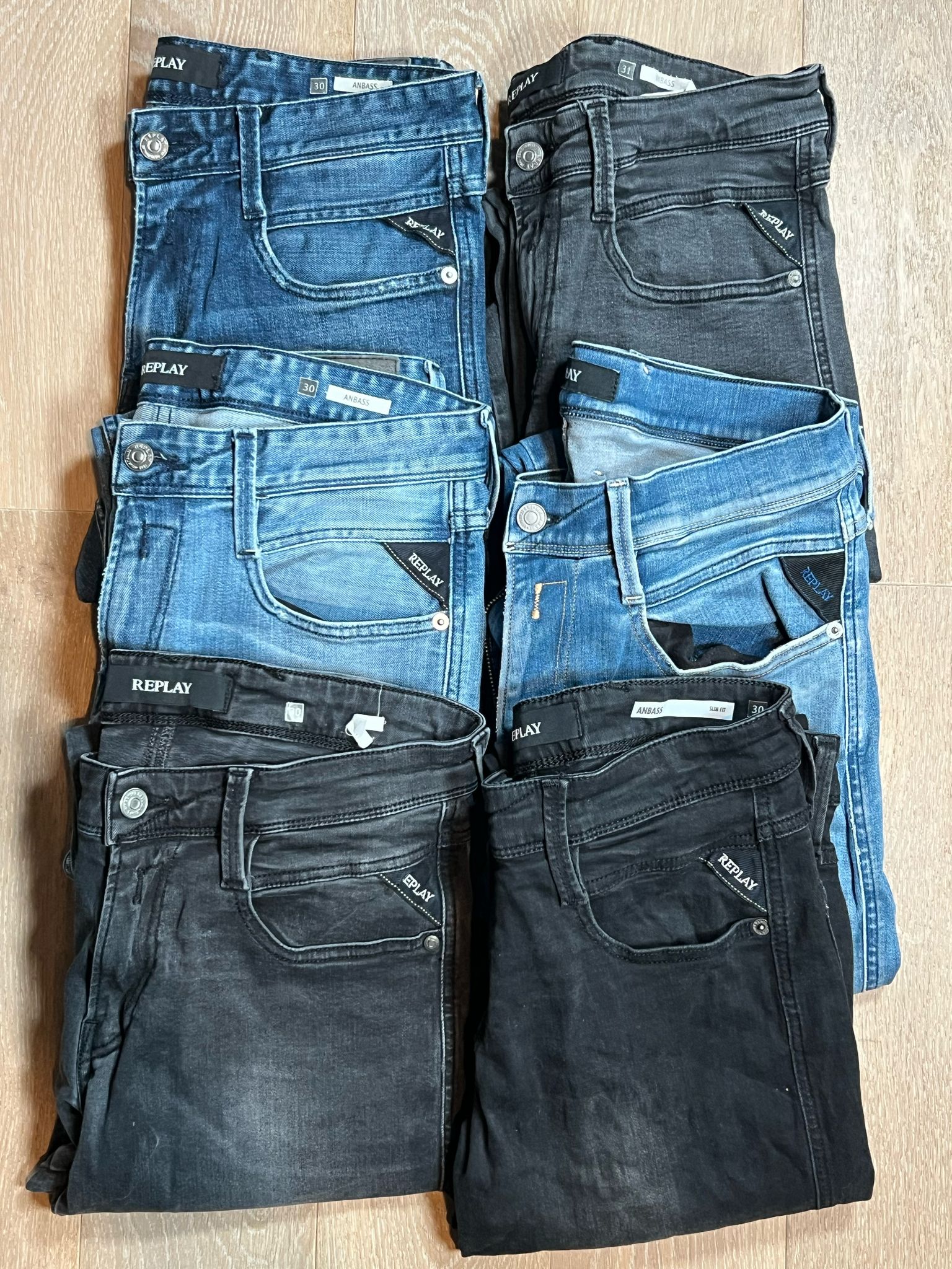 Replay Anbass Jeans Bulk x6
