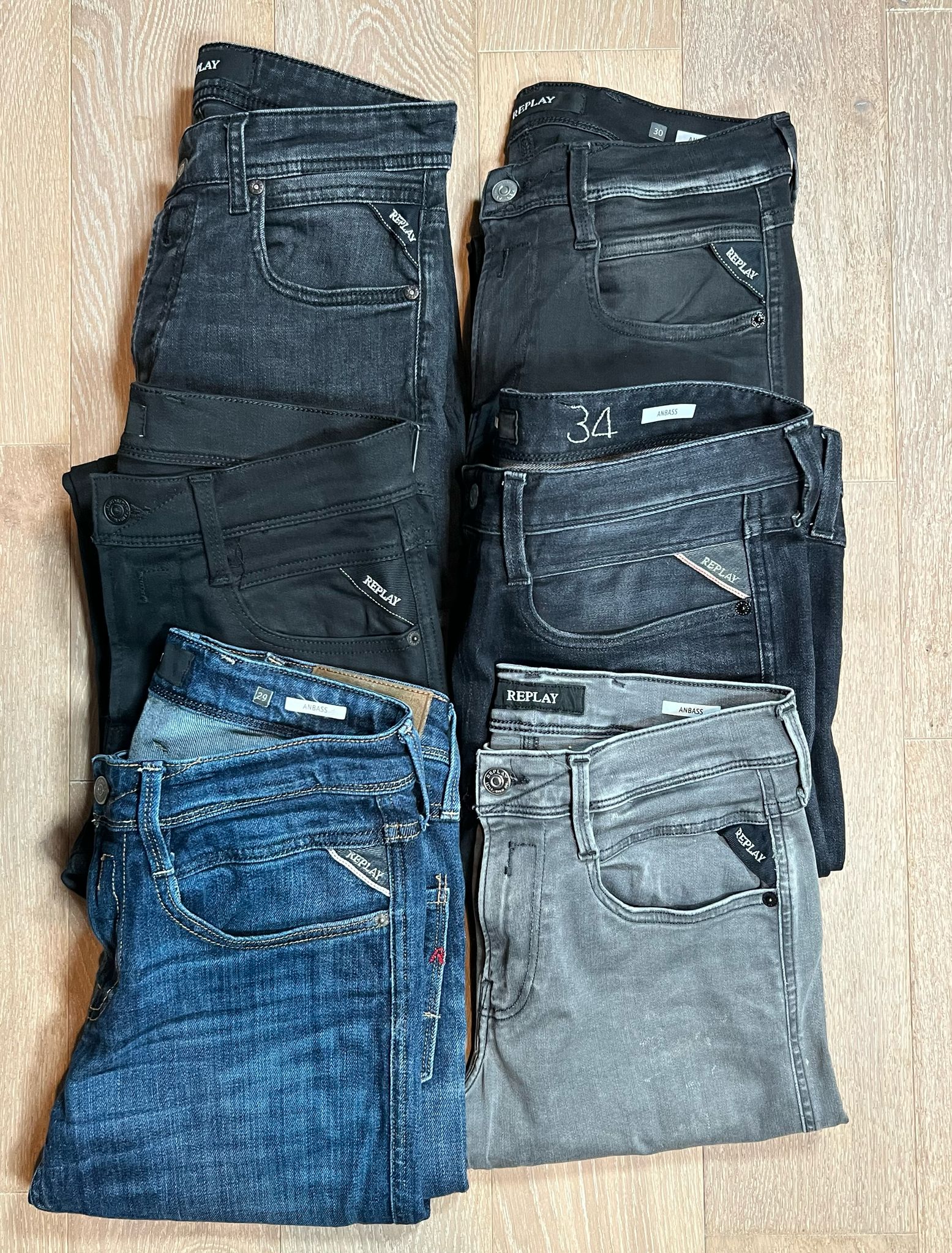 Replay Anbass Jeans Bulk x6