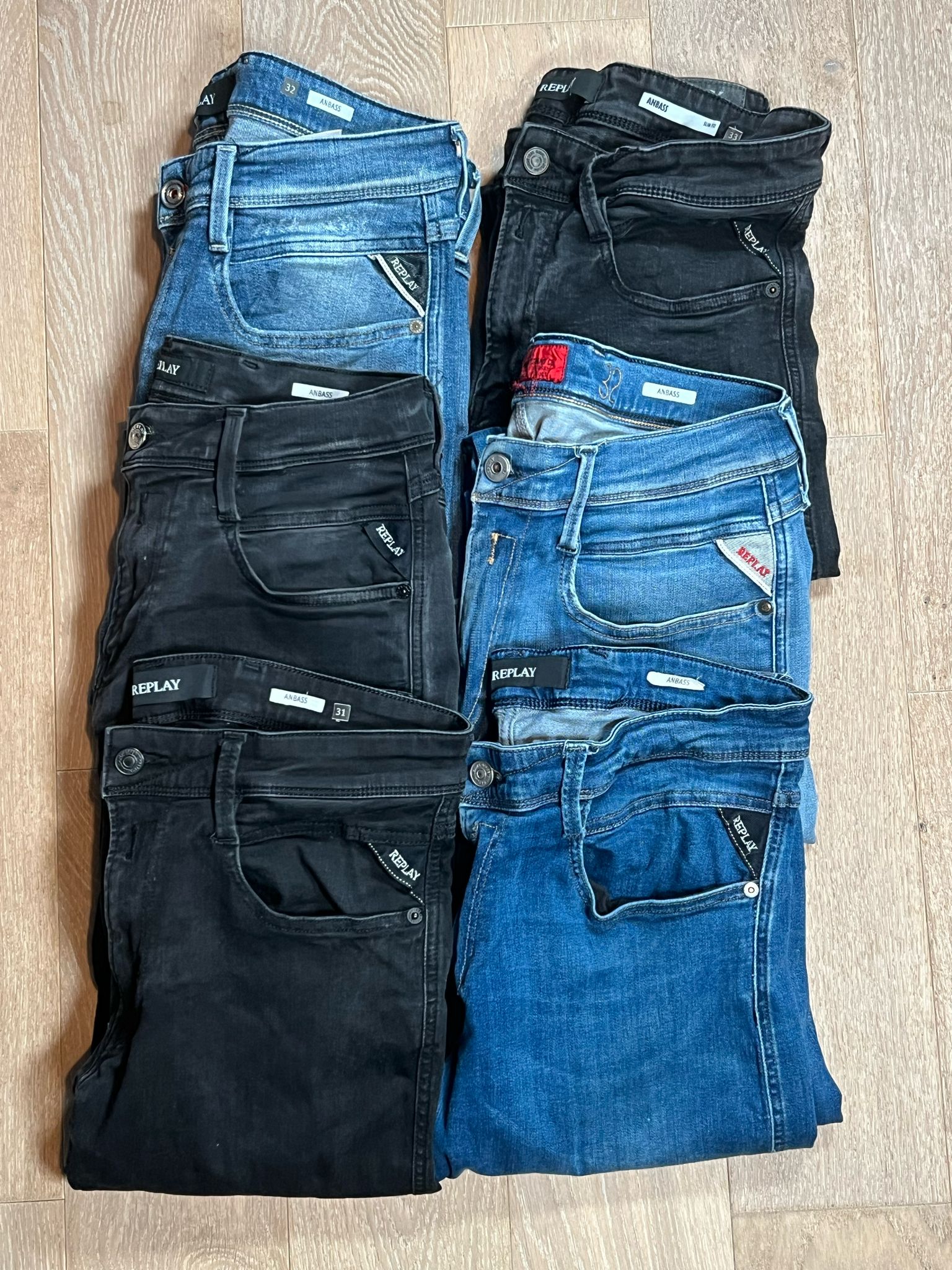 Replay Anbass Jeans bulk x6