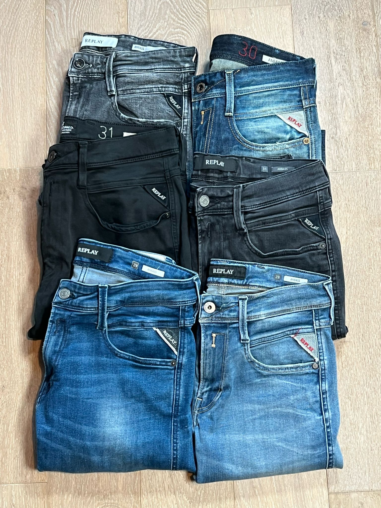 Replay Anbass Jeans Bulk x6