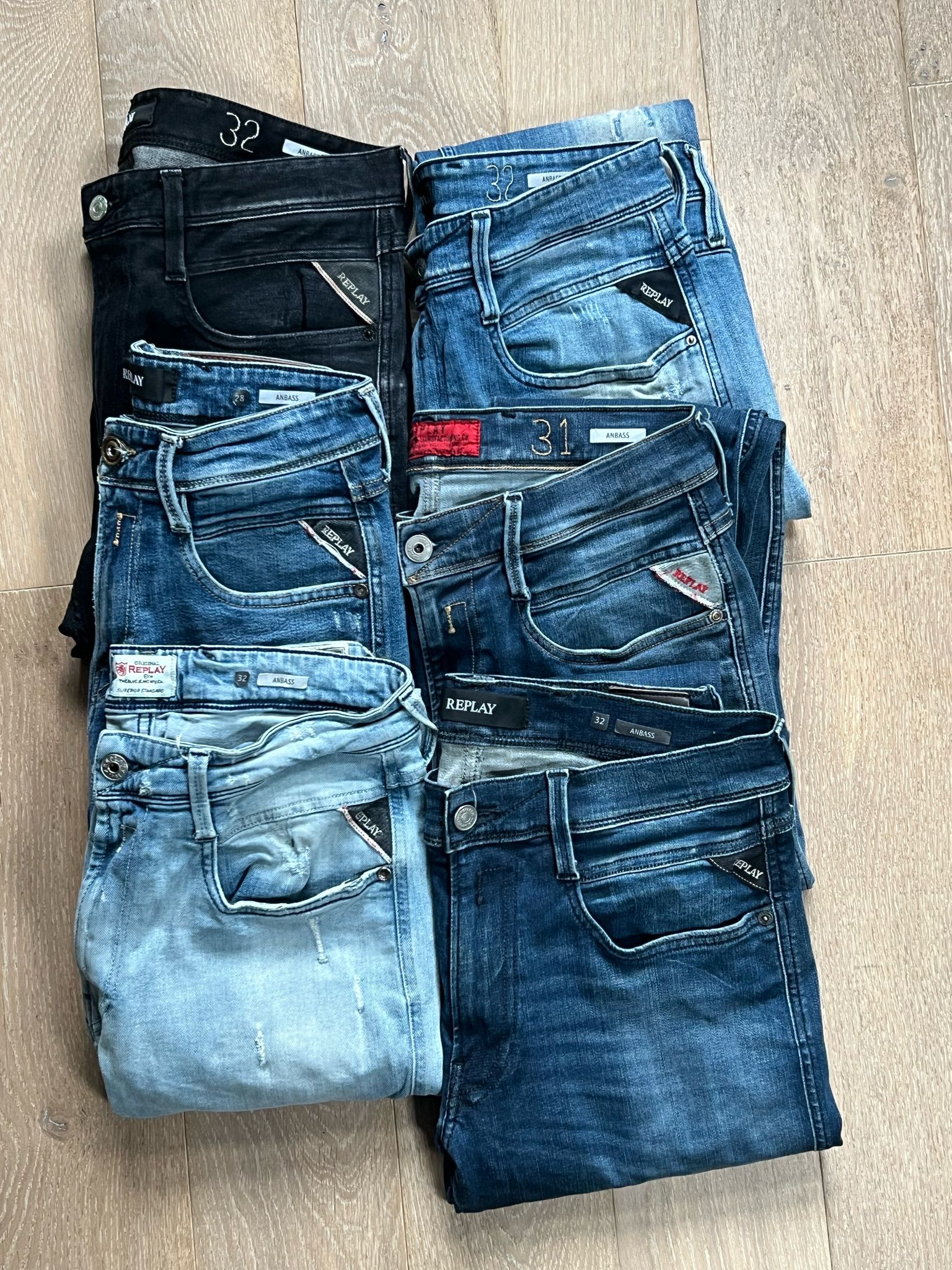 Replay Anbass Jeans Bulk x6