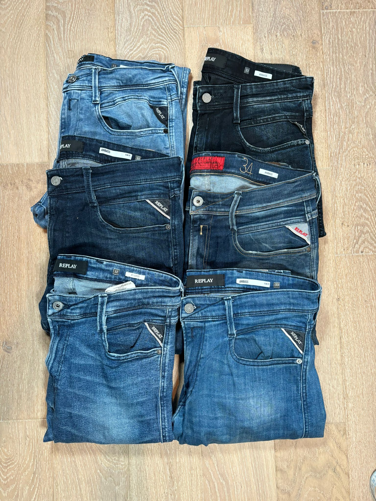 Replay Anbass Jeans Bulk x6