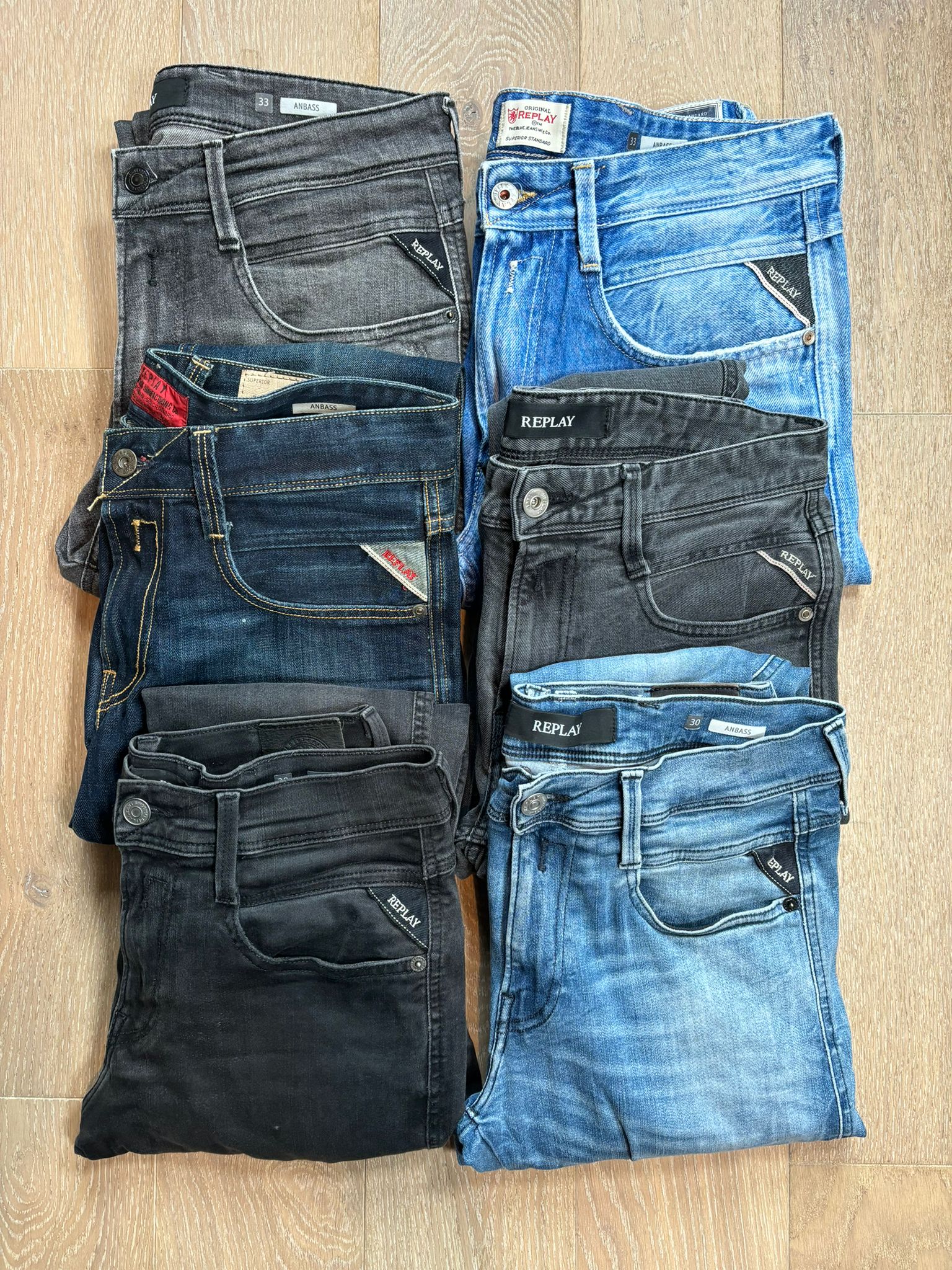 Replay Anbass Jeans Bulk x6