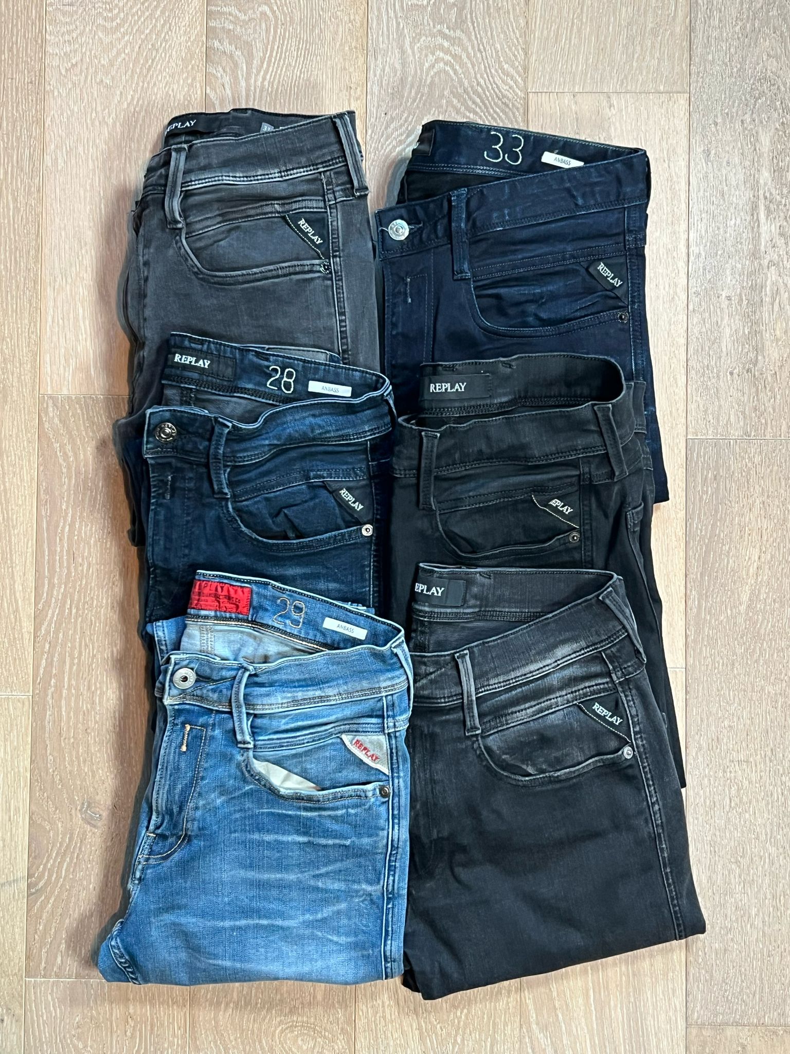 Replay Anbass Jeans Bulk x6
