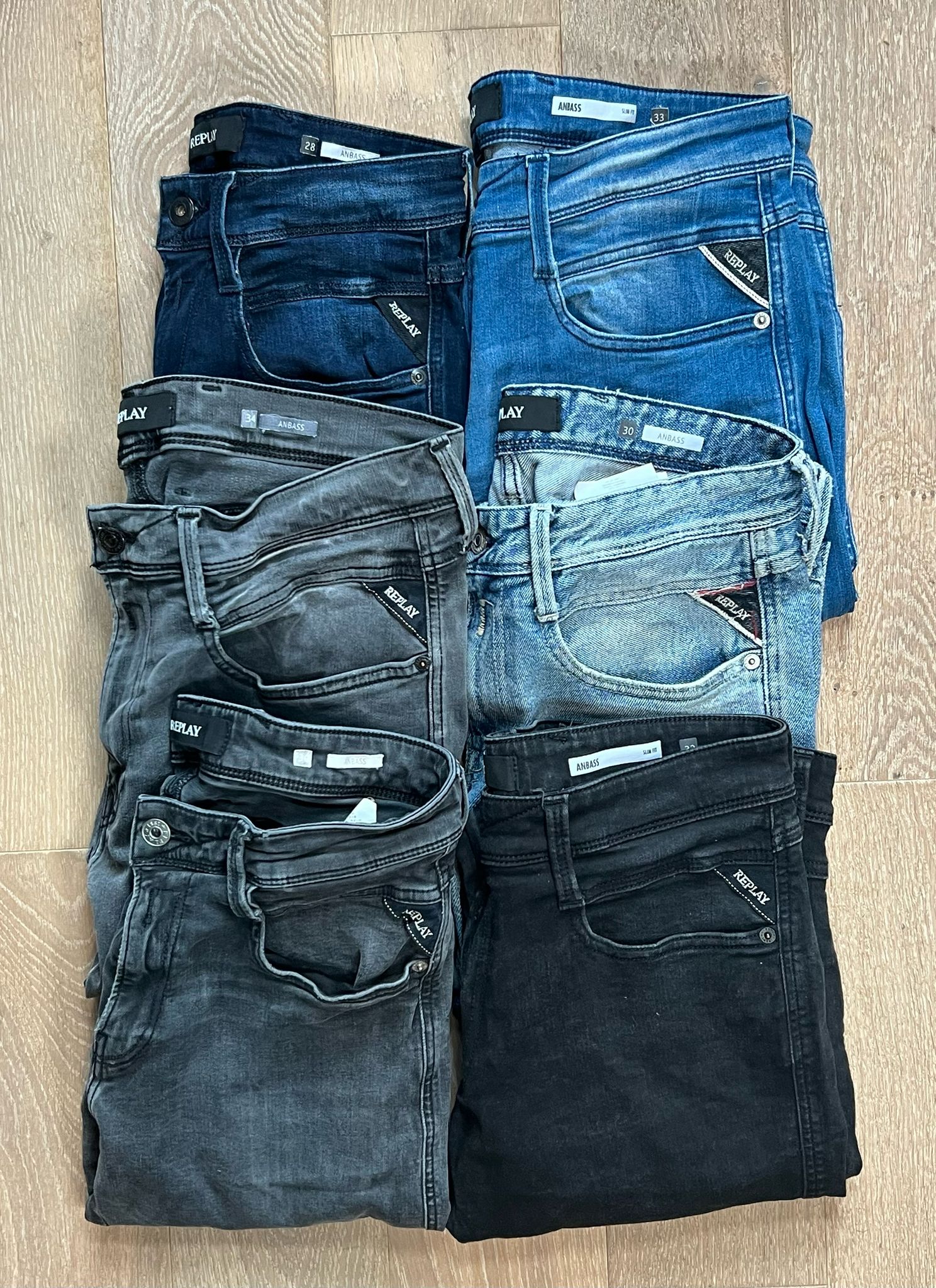 Replay Anbass Jeans Bulk x6