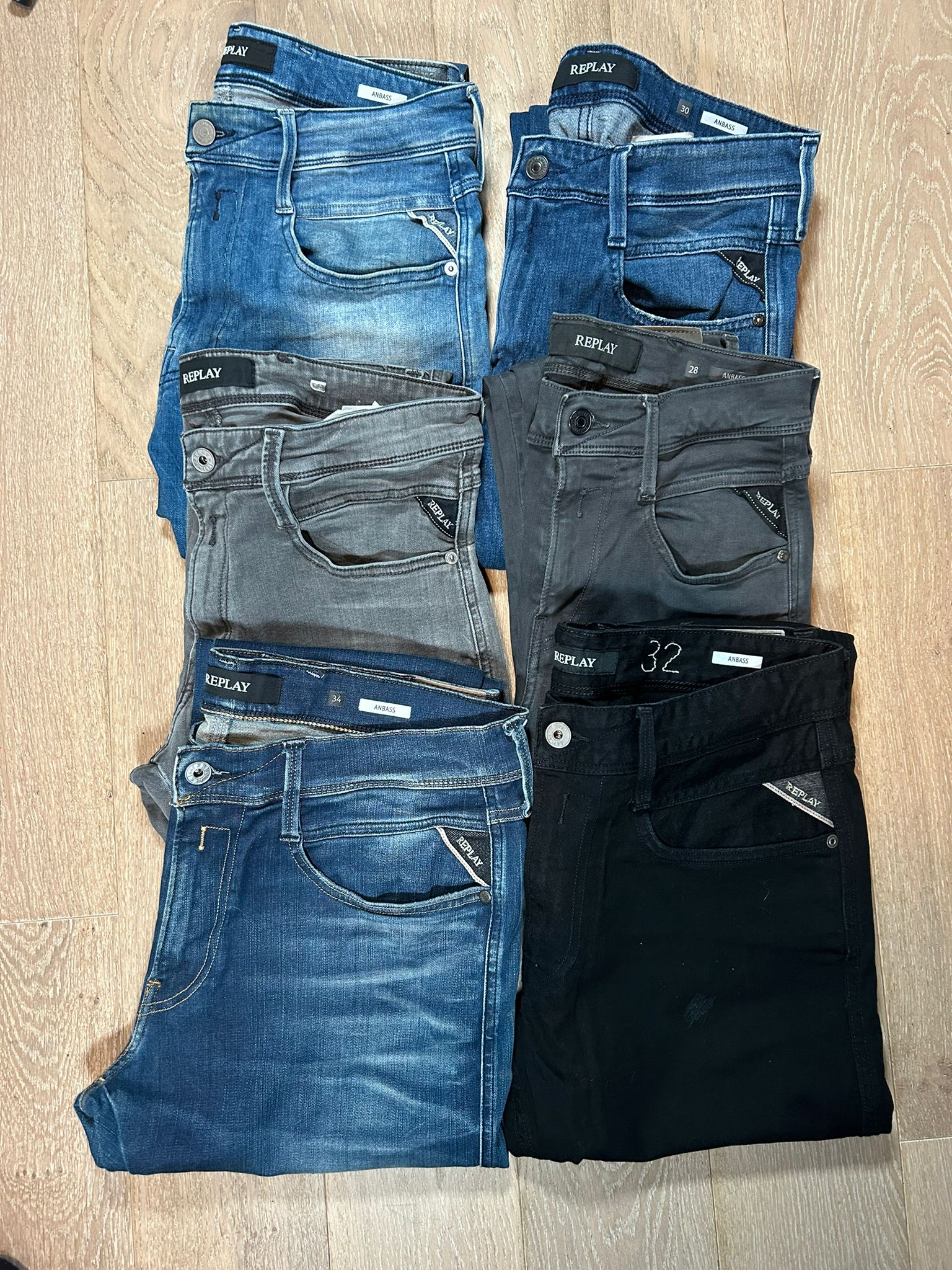 Replay Anbass Jeans Bulk x6