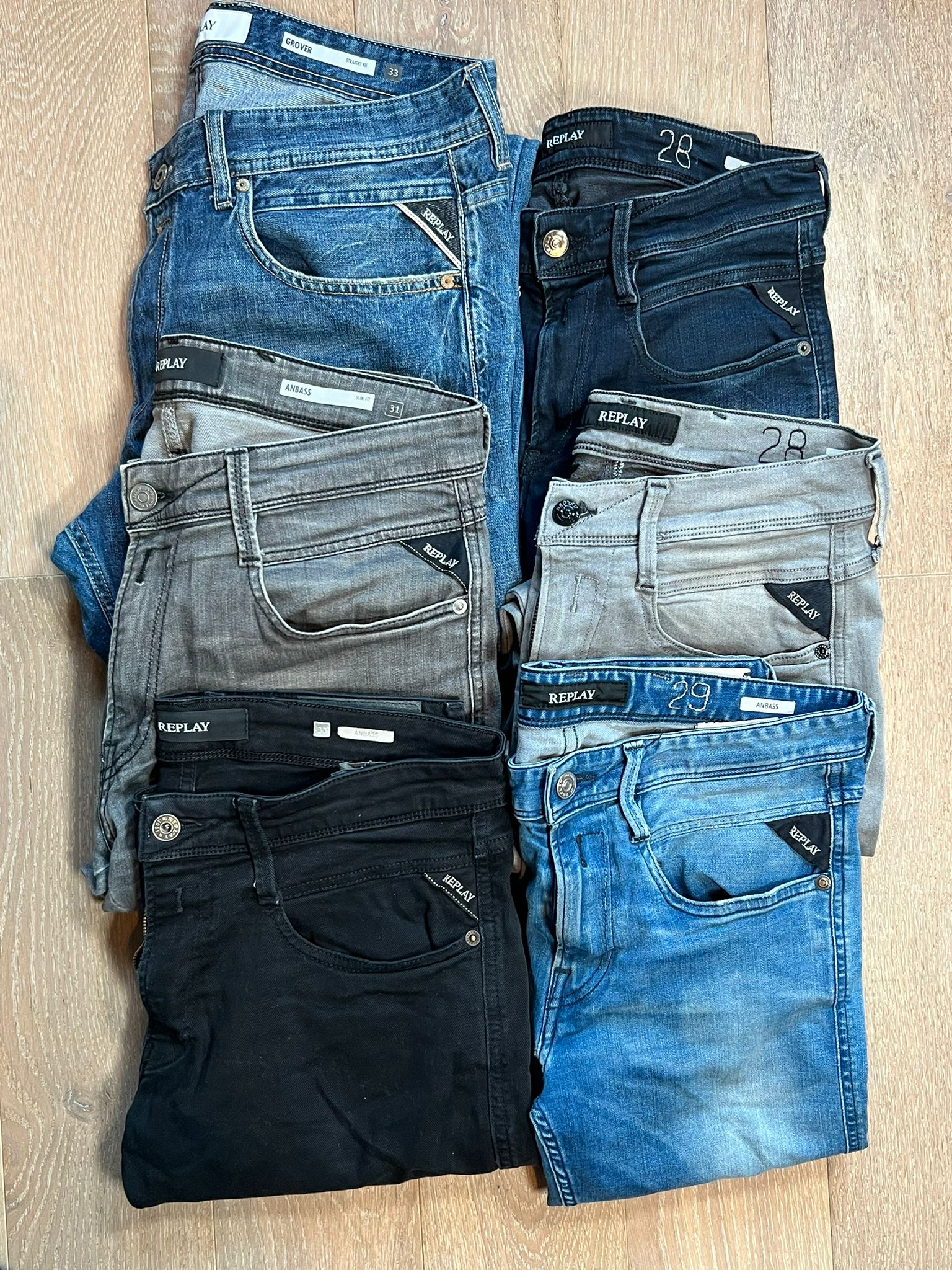 Replay Anbass Jeans Bulk x6