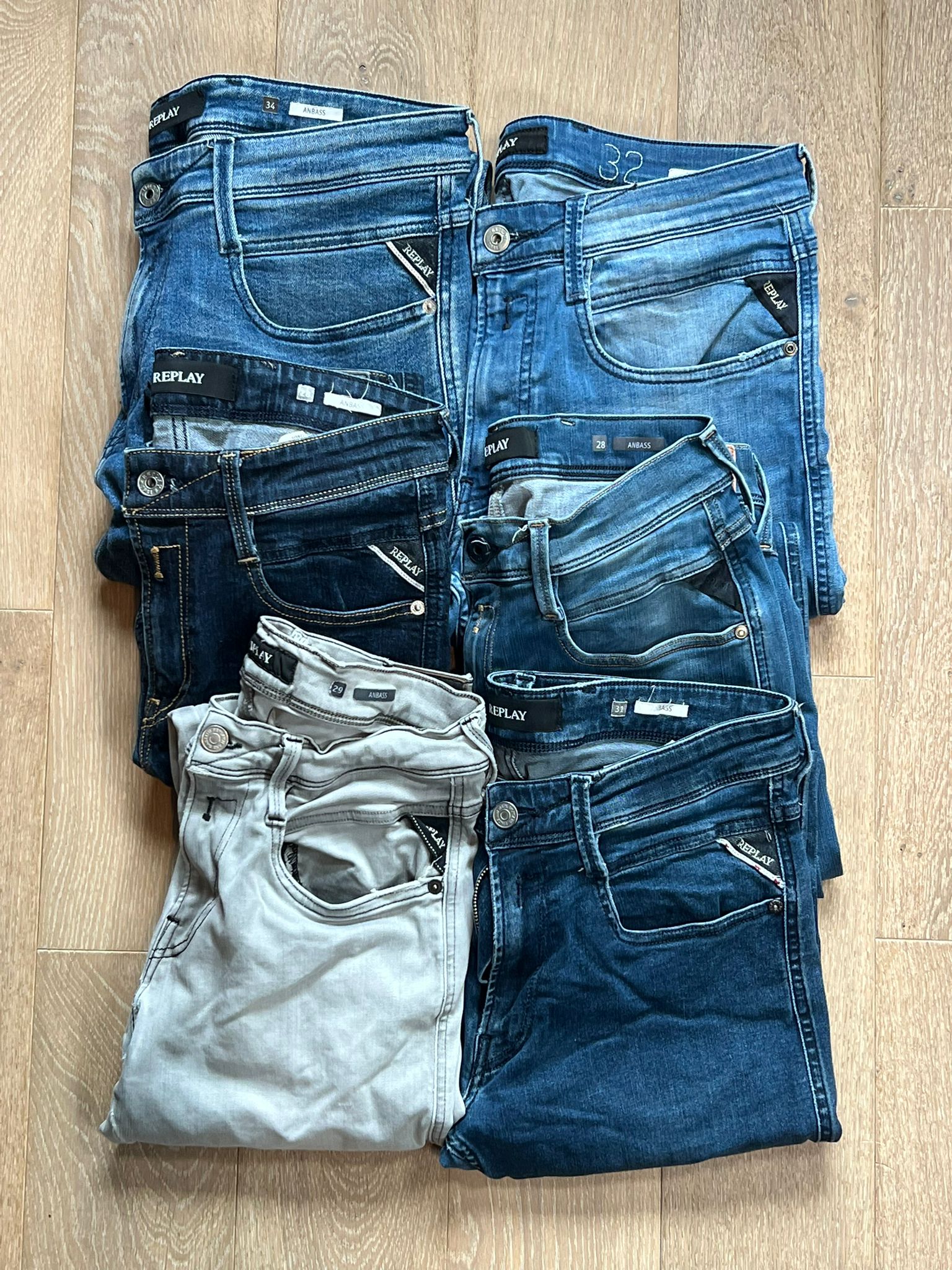 Replay Anbass Jeans Bulk x6