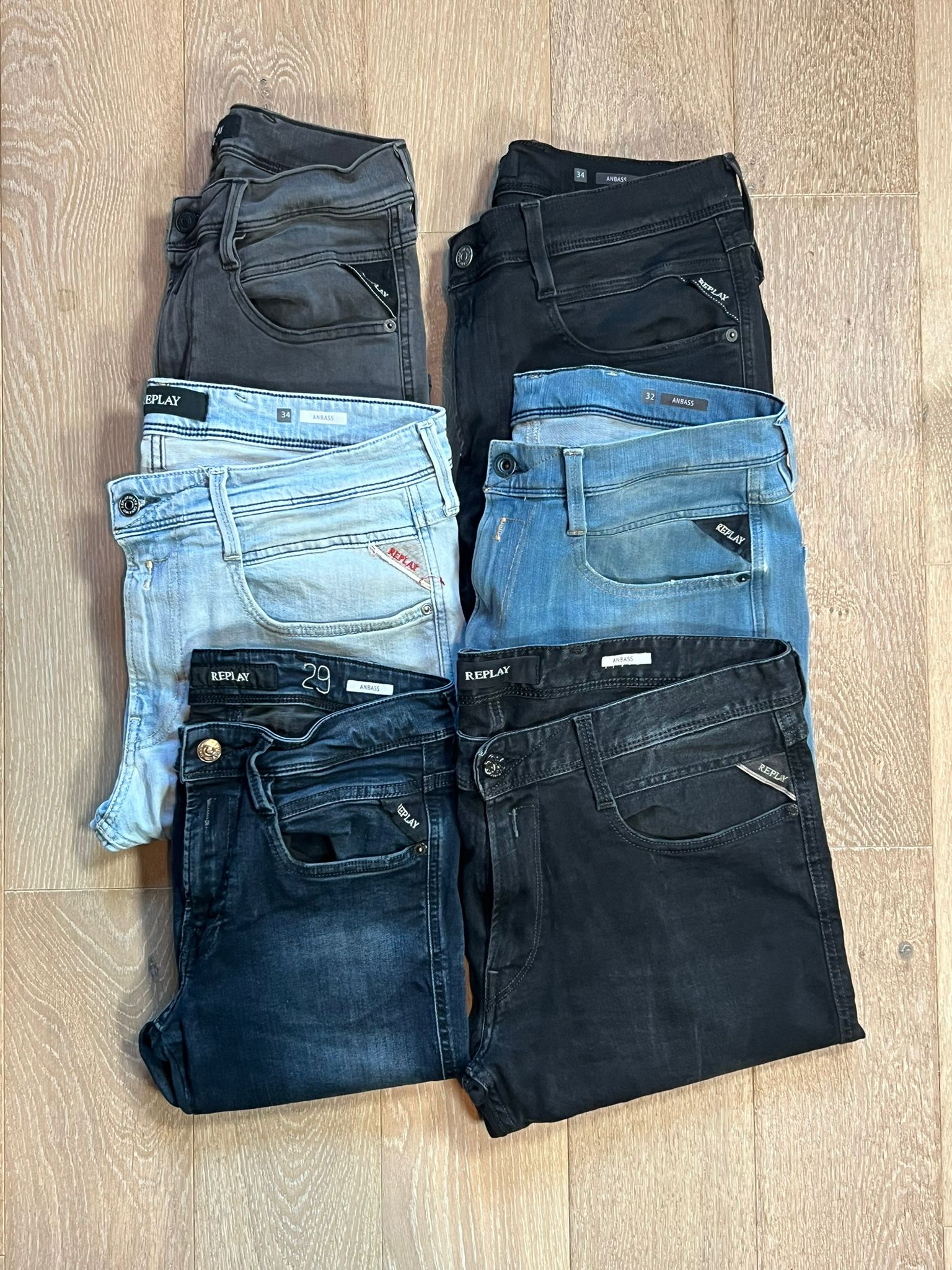 Replay Anbass Jeans Bulk x6