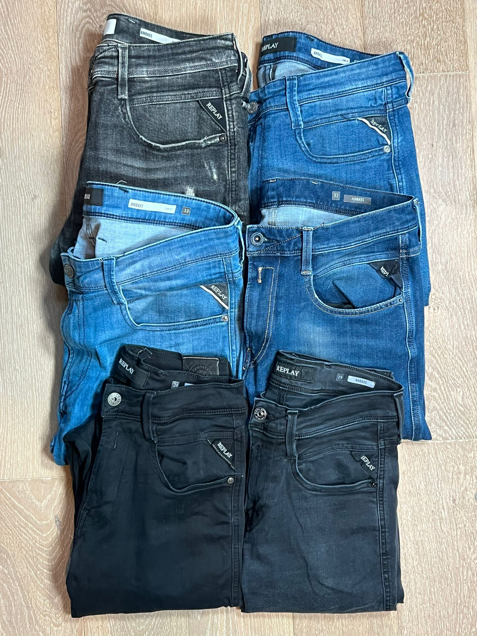 Replay Anbass Jeans Bulk x6