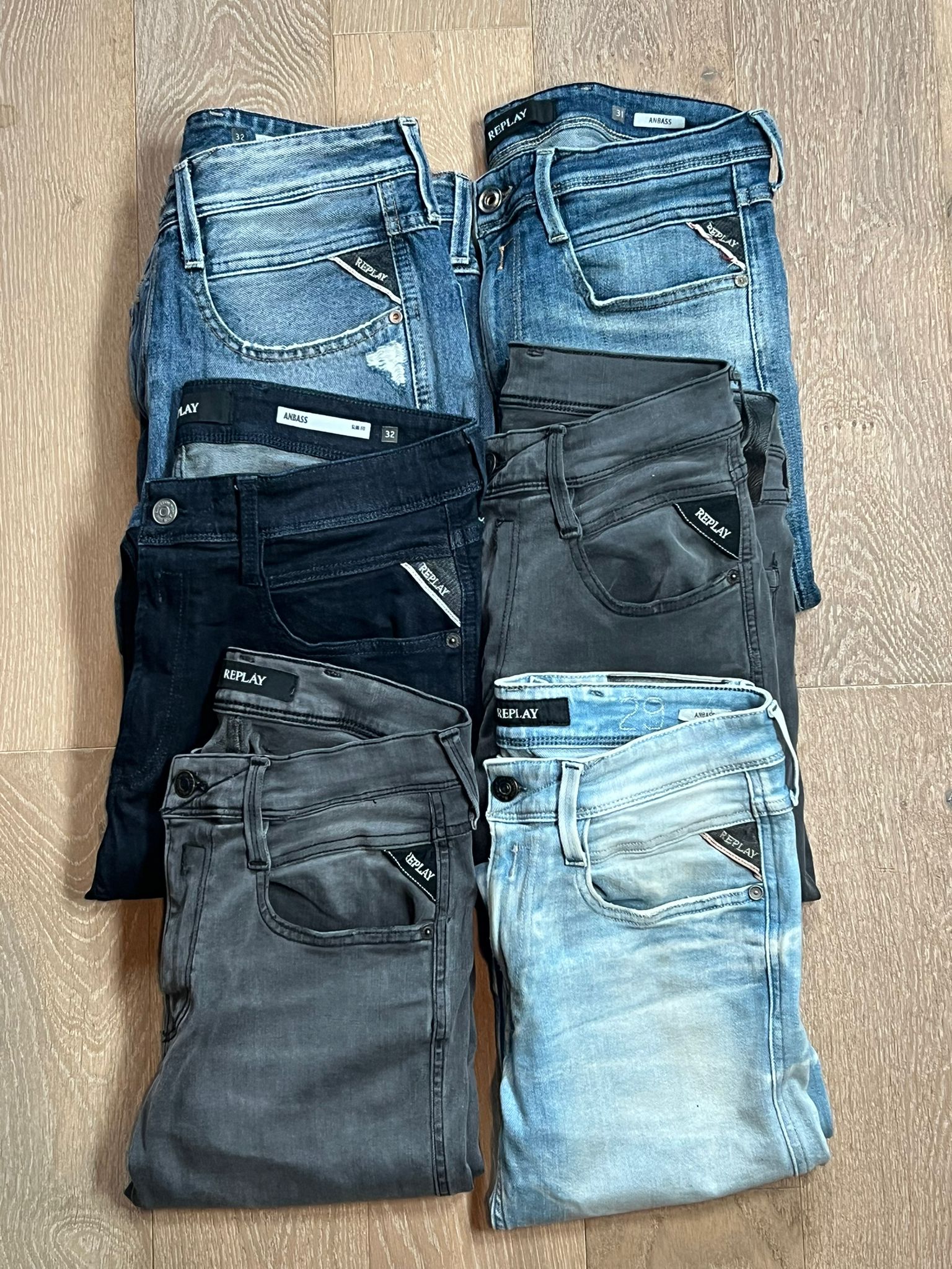 Replay Anbass Jeans Bulk x6