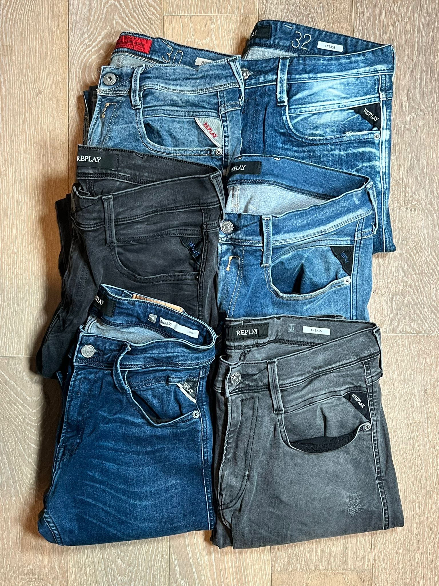 Replay Anbass Jeans Bulk x6