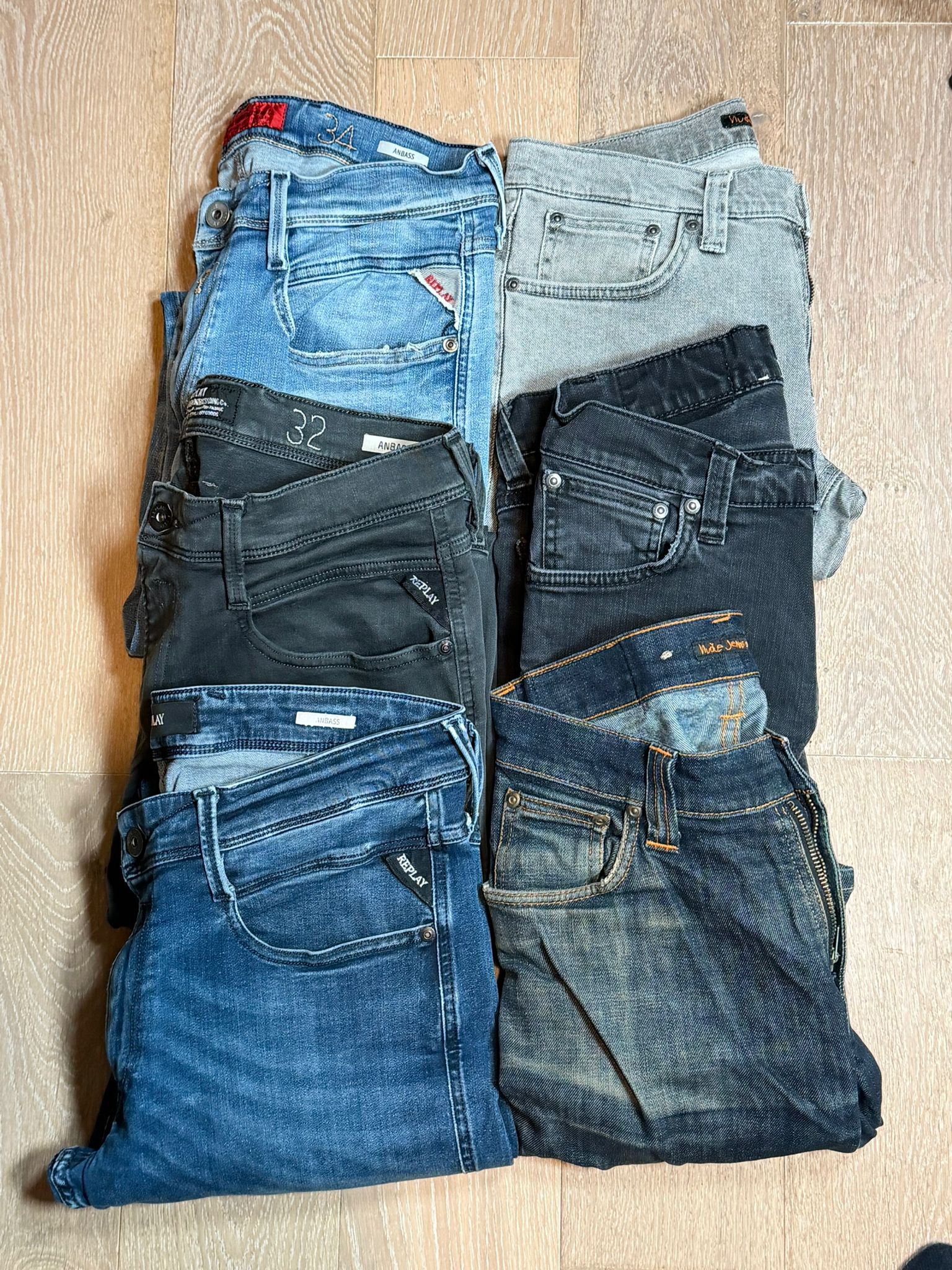 Replay Anbass / Nudie Jeans Bulk x6