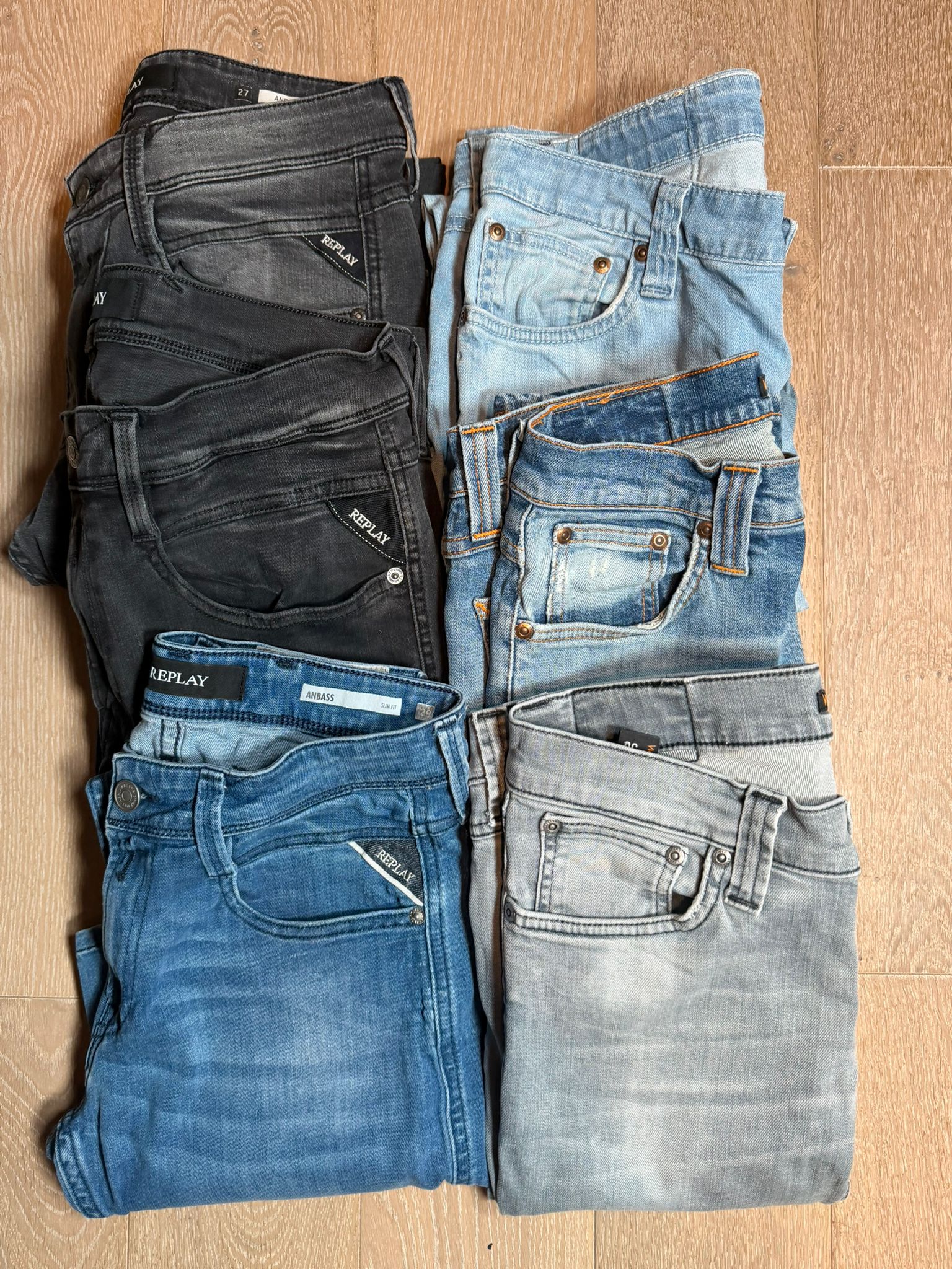 Replay Anbass / Nudie Jeans Bulk x6