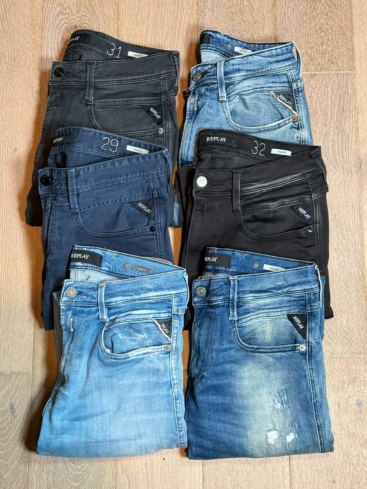 Replay Anbass Jeans Bulk x6