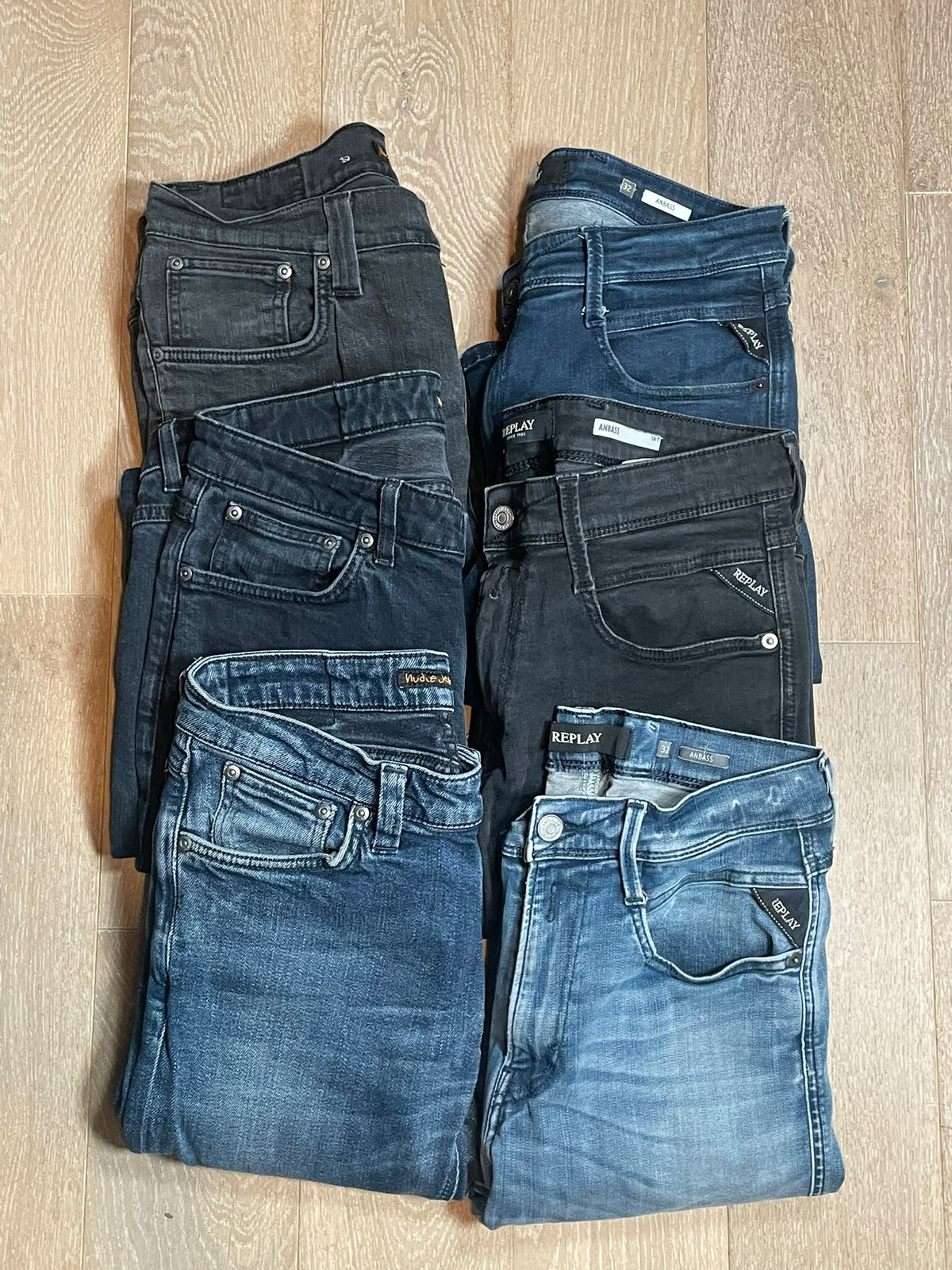 Replay Anbass & Nudie Jeans bulk x6