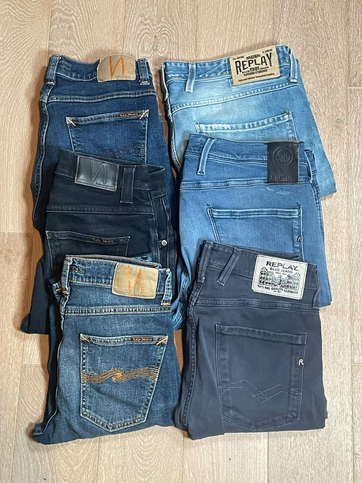 Replay Anbass & Nudie Jeans bulk x6