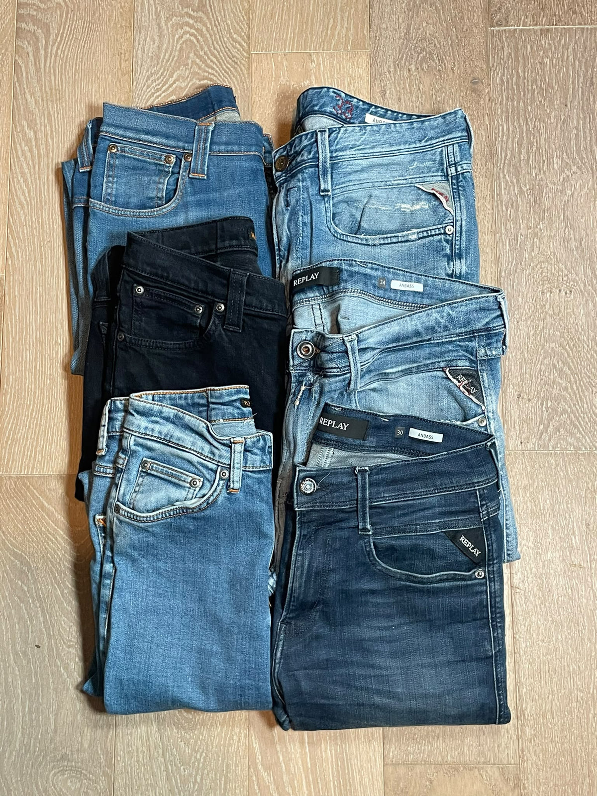 Replay Anbass & Nudie Jeans x6