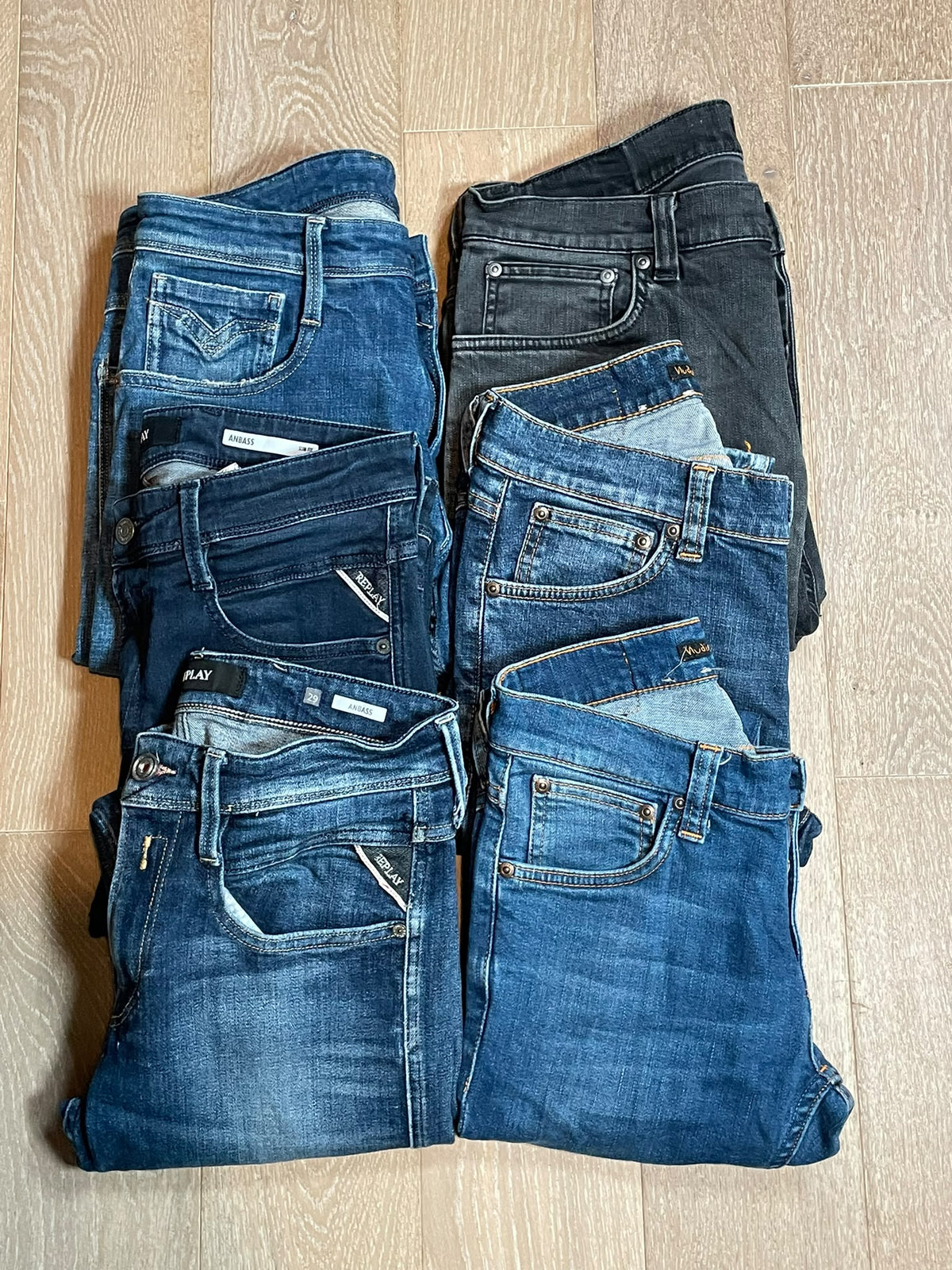 Replay Anbass & Nudie Jeans x6