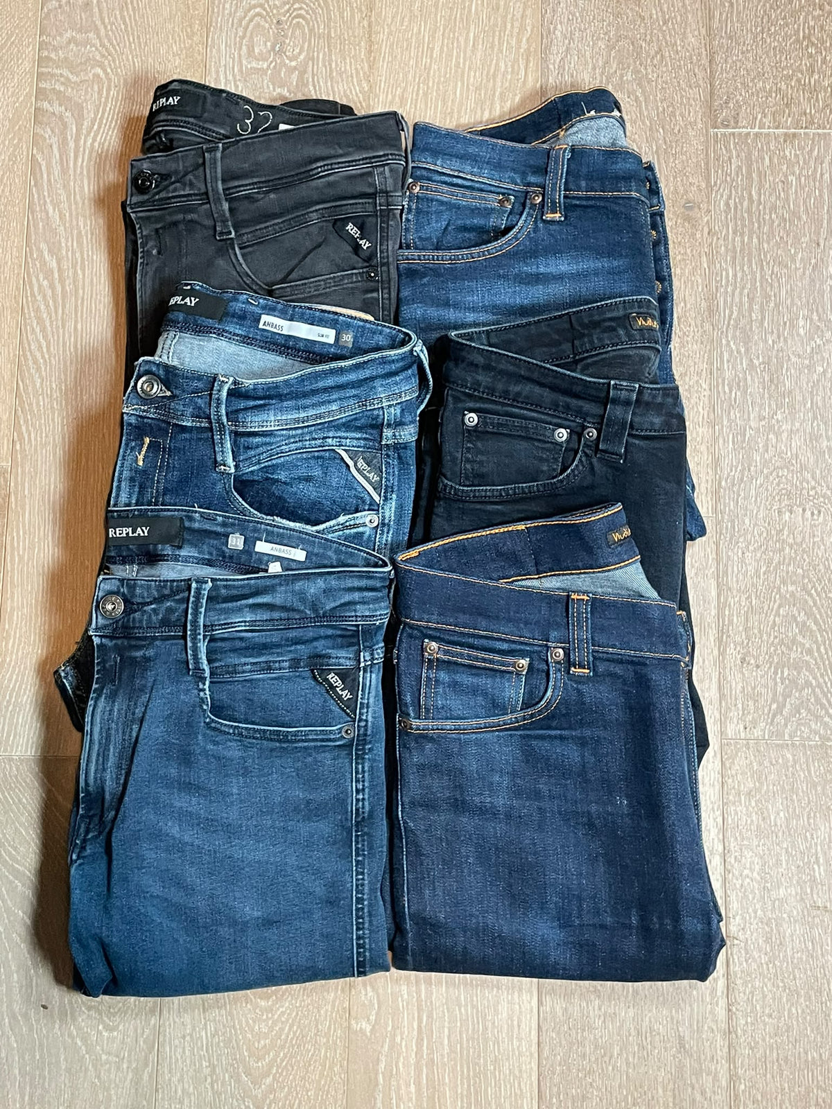 Replay Anbass & Nudie Jeans x6