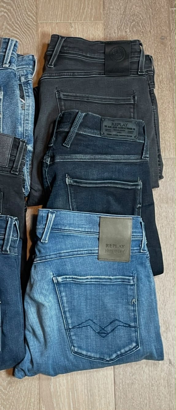6x Replay Anbass Jeans Size Range W29 - W31