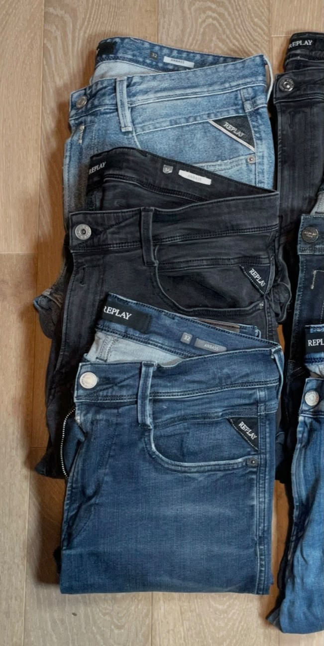 6x Replay Anbass Jeans Size Range W29 - W31