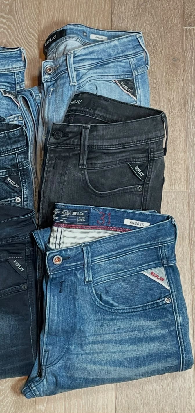 6x Replay Anbass Jeans Size Range W29 - W31