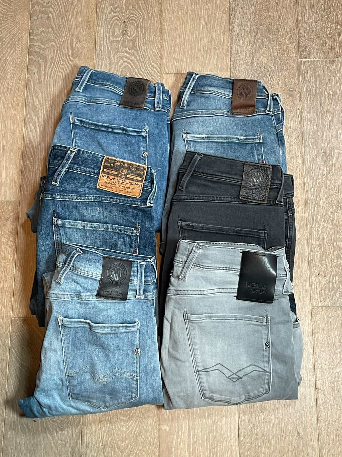 6x Replay Anbass Jeans Size Range W29 - W31