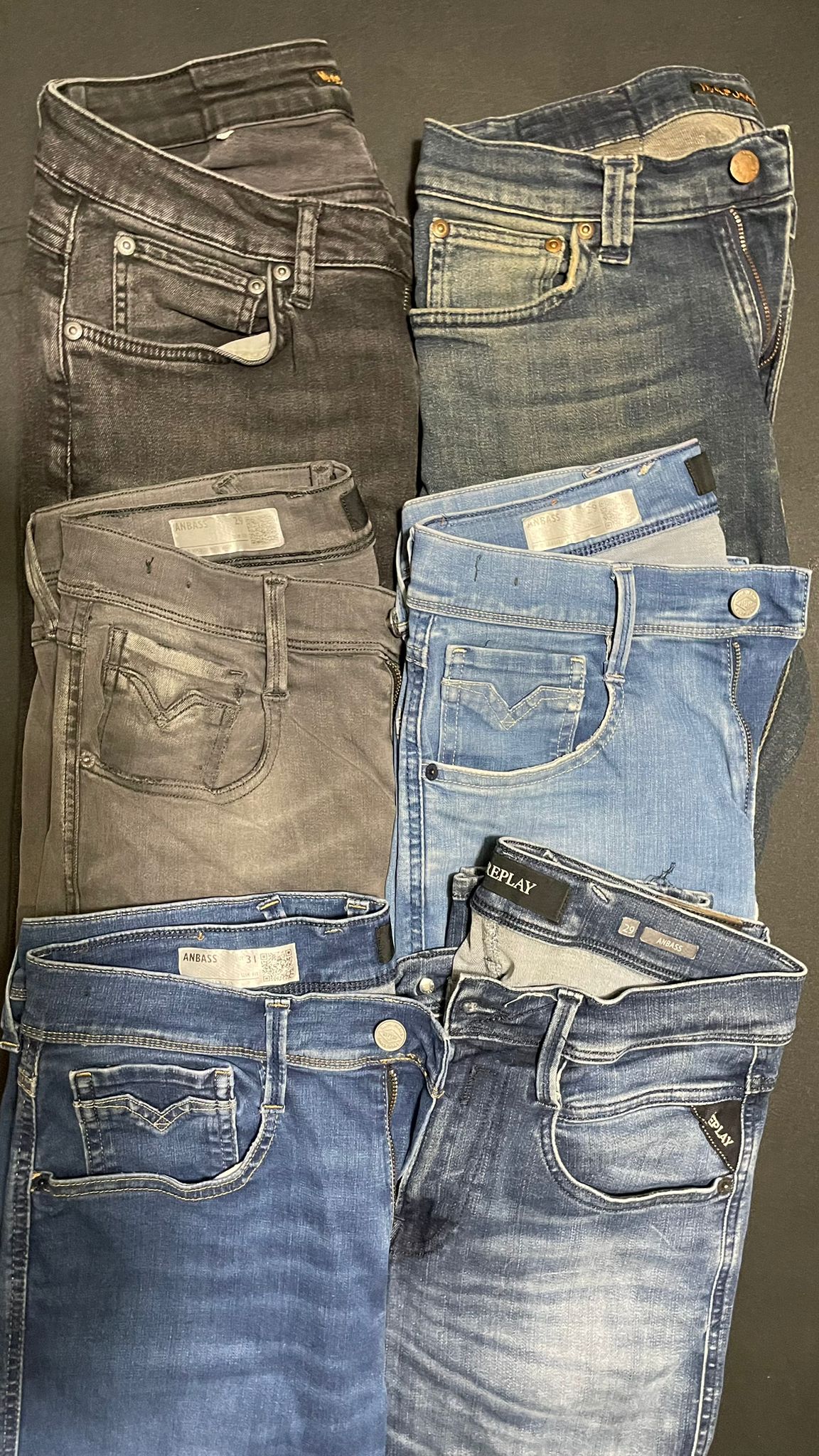 Replay Anbass & Nudie Jeans Bulk x6