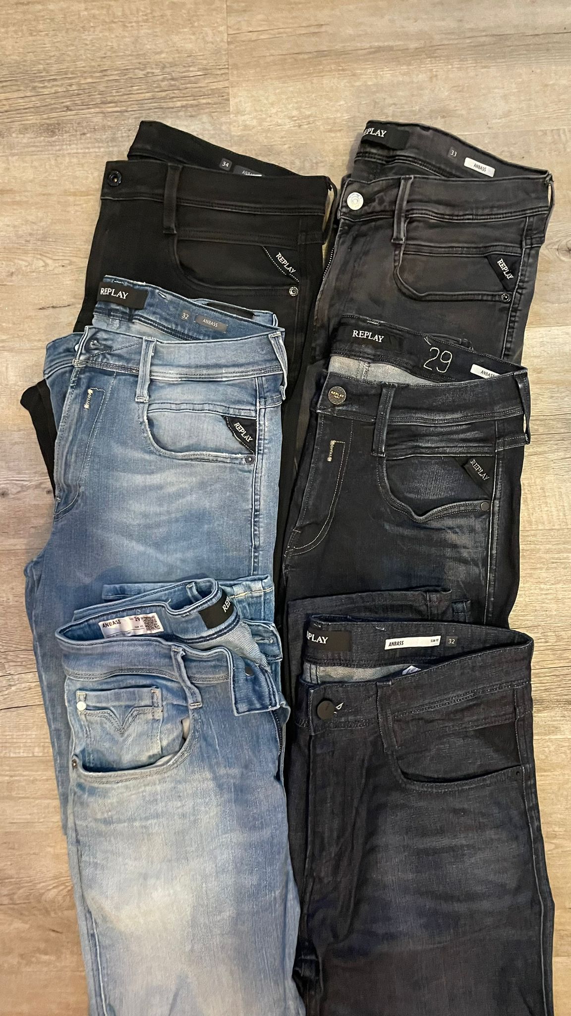 Replay Anbass Jeans Bulk x6