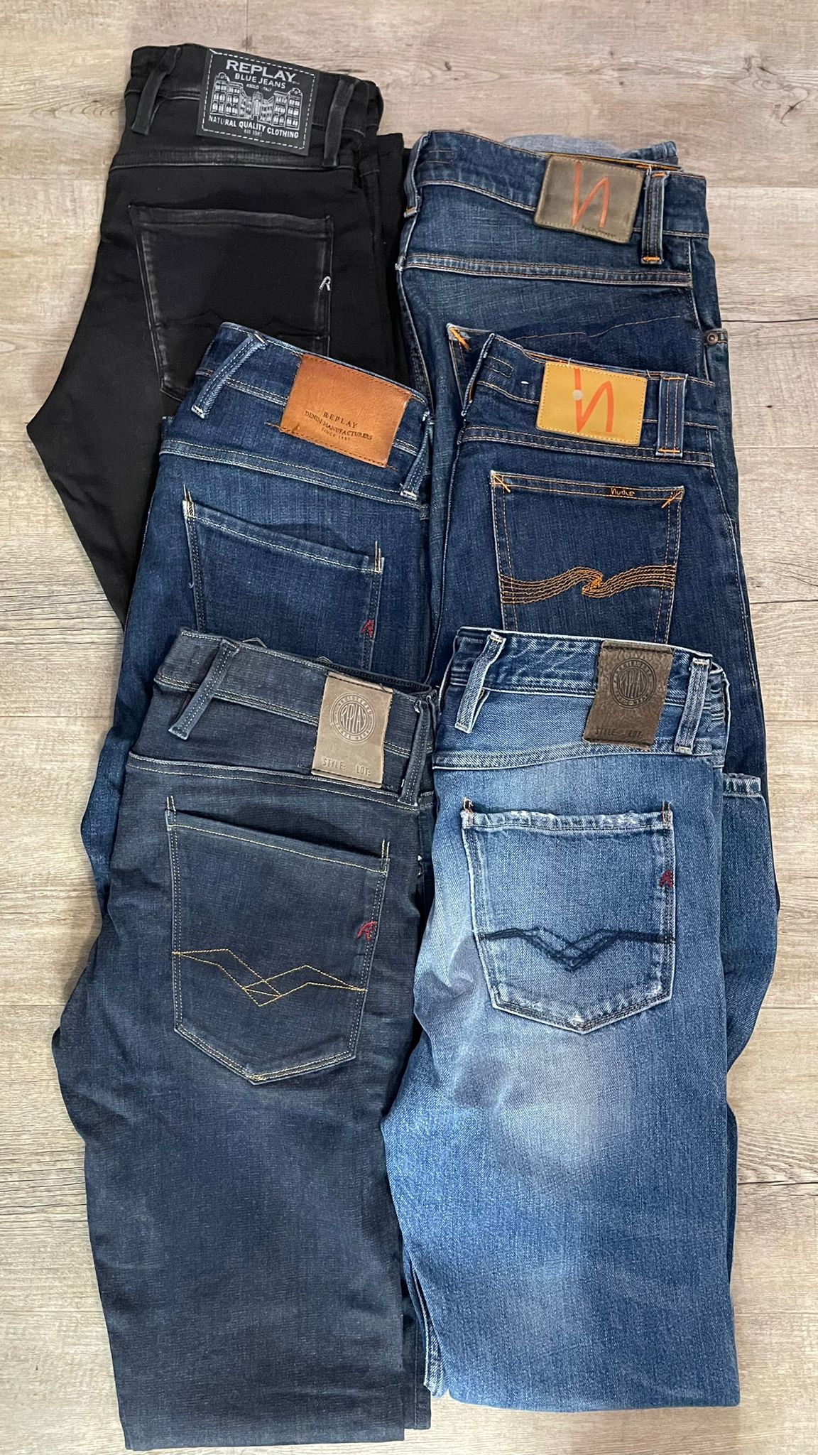 Replay Anbass & Nudie Jeans Bulk x6