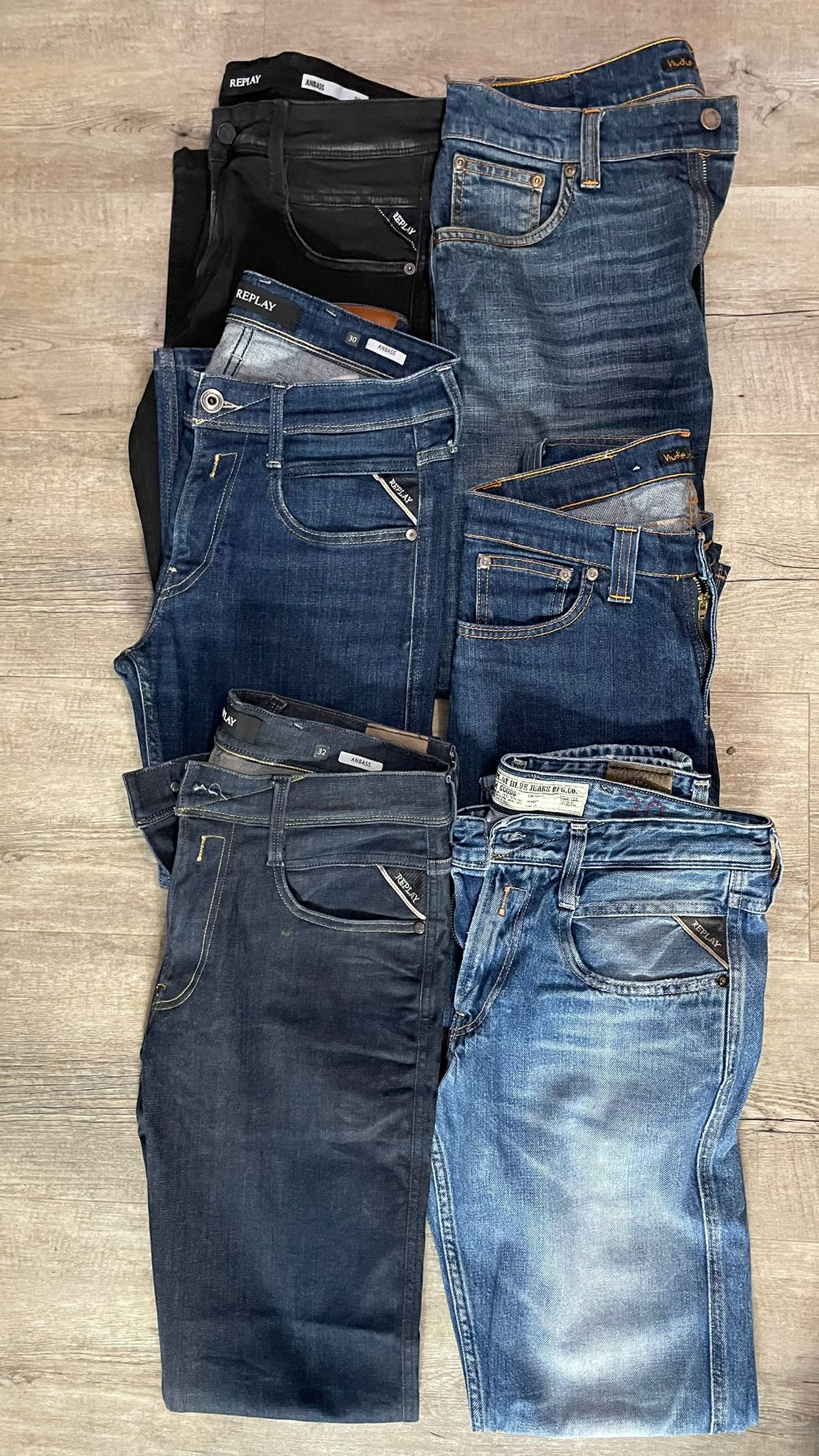 Replay Anbass & Nudie Jeans Bulk x6