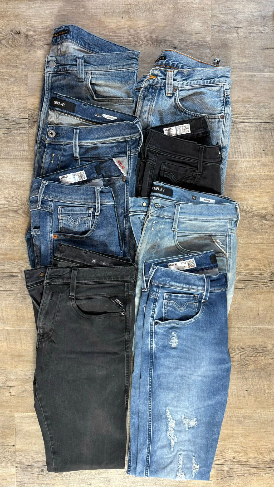 Replay Anbass & Nudie Jeans Bulk x8