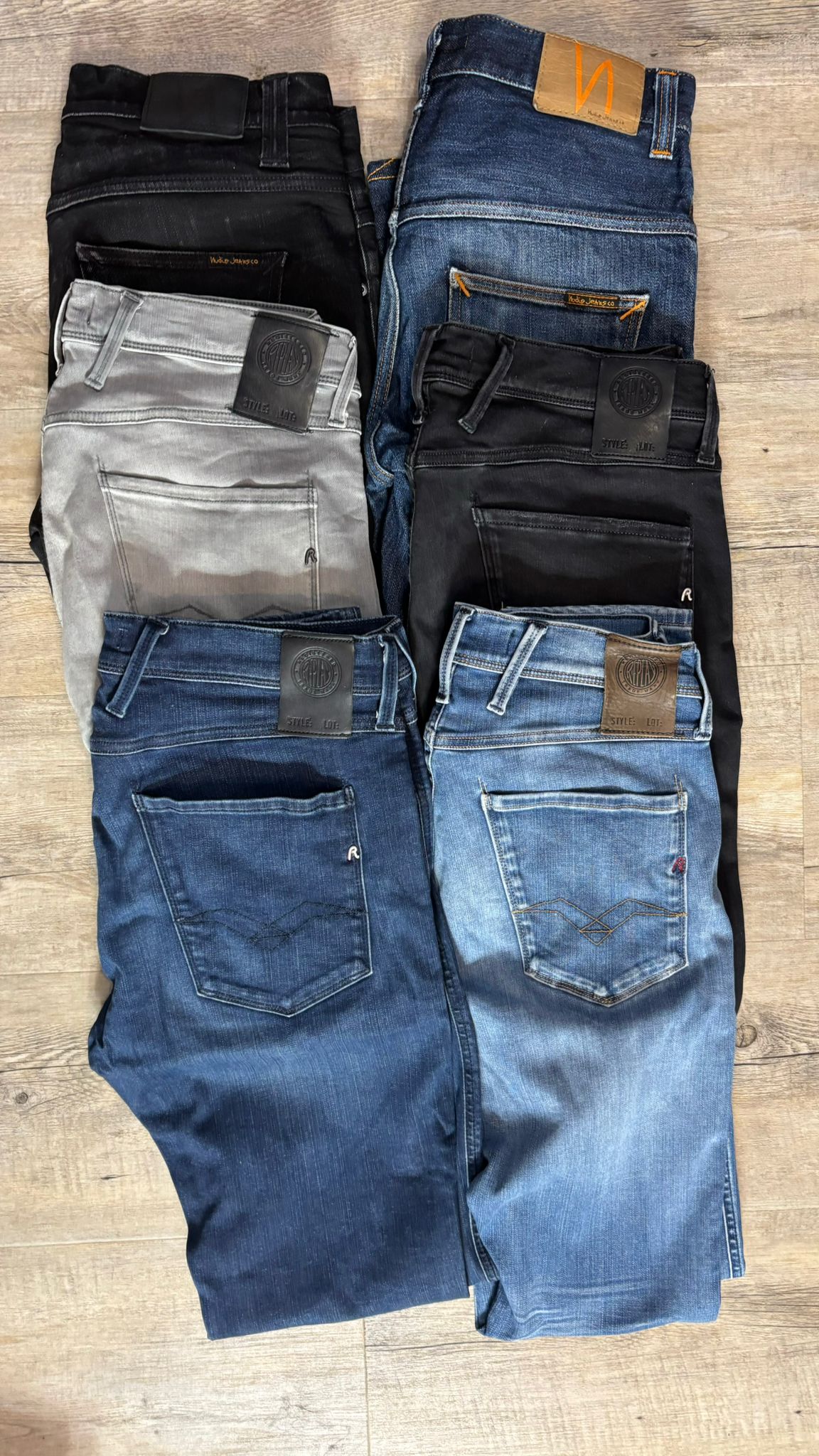 Replay Anbass & Nudie Jeans Bulk x6