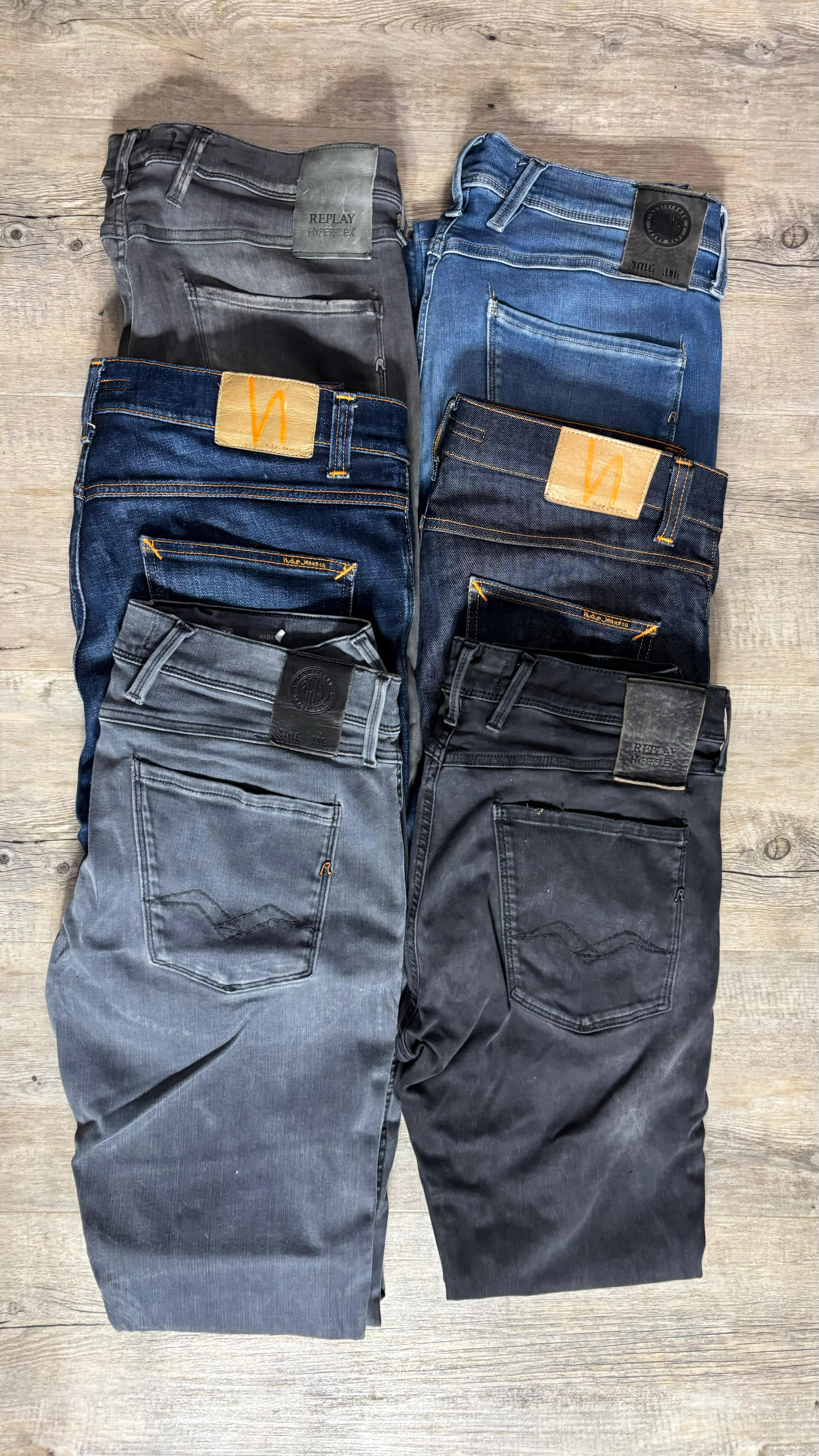 Replay Anbass & Nudie Jeans Bulk x6