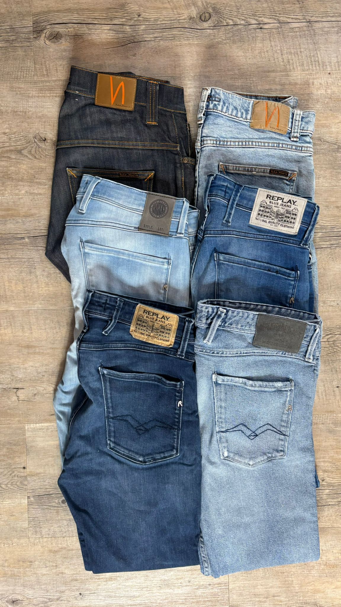 Replay Anbass & Nudie Jeans Bulk x6