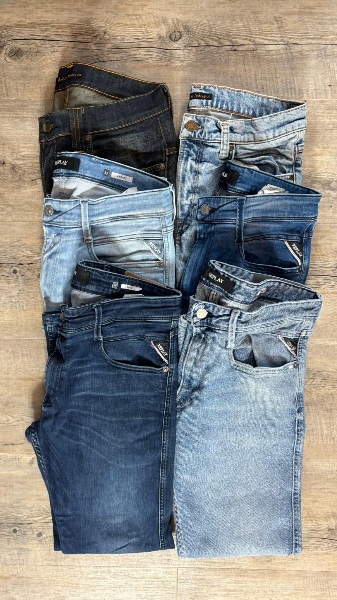 Replay Anbass & Nudie Jeans Bulk x6