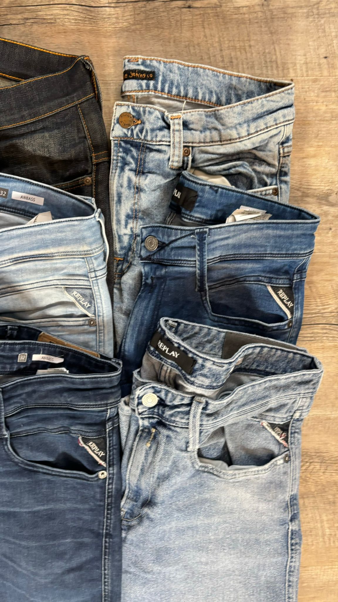 Replay Anbass & Nudie Jeans Bulk x6