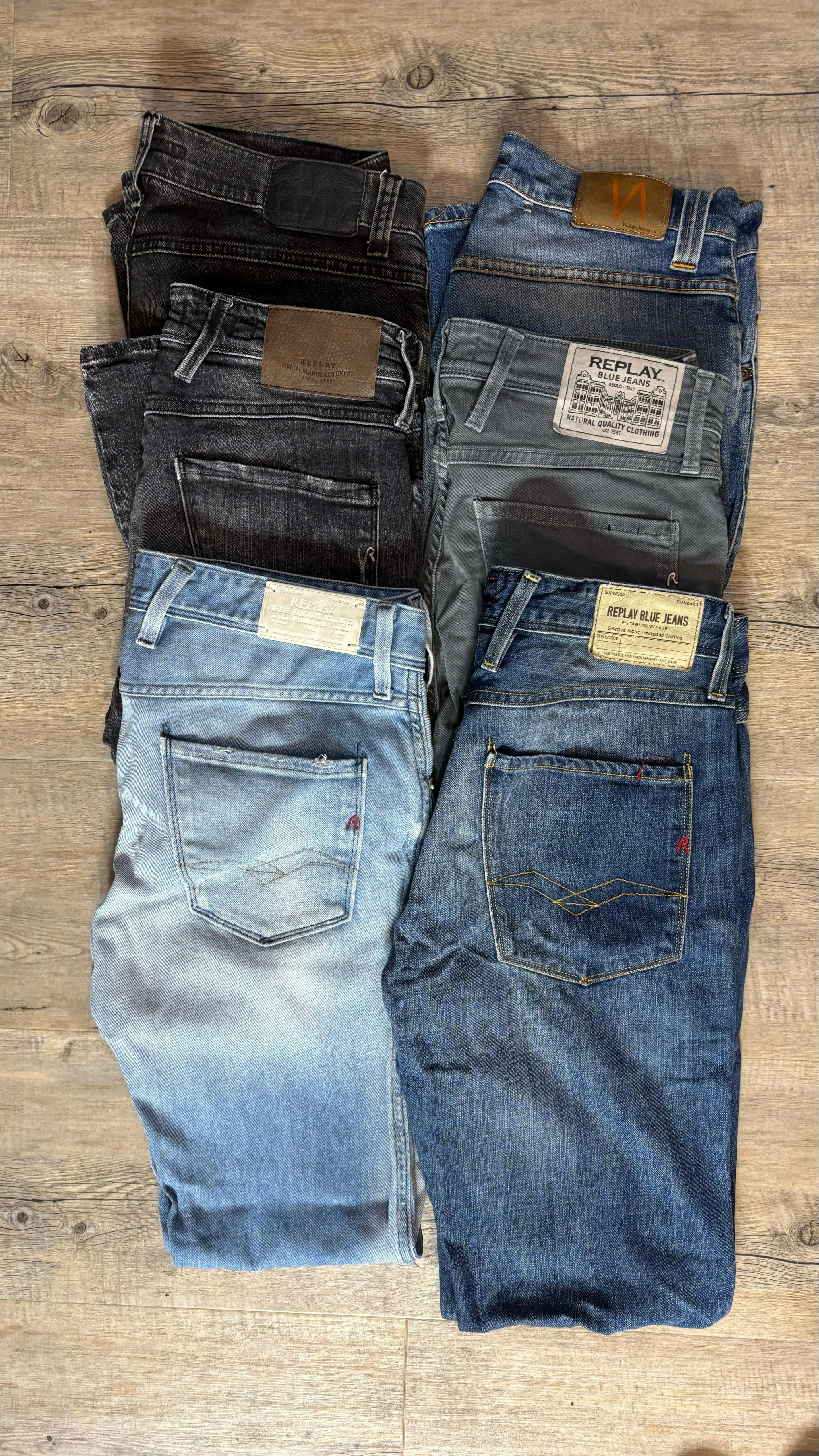 Replay Anbass & Nudie Jeans Bulk x6