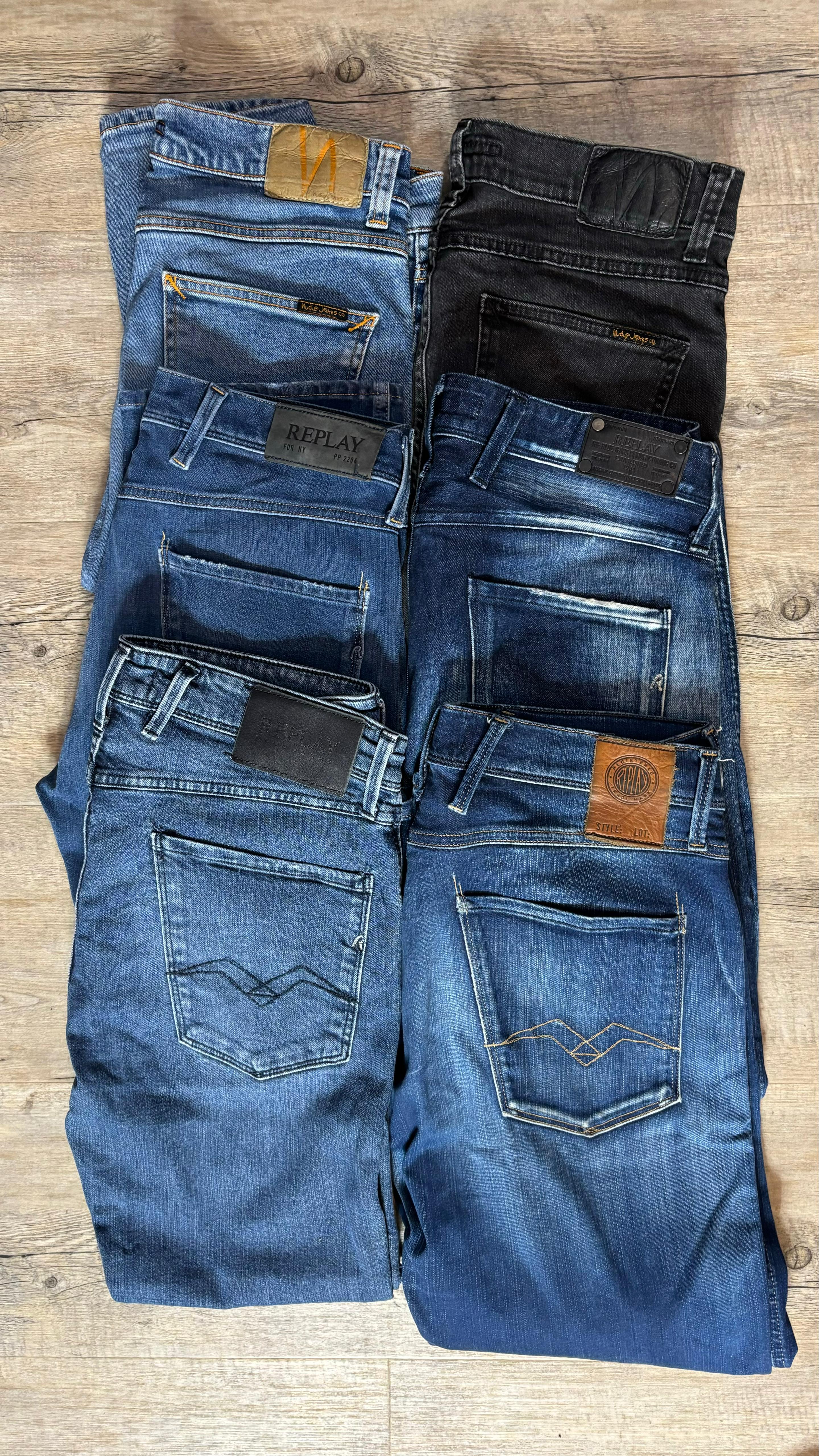 Replay Anbass & Nudie Jeans Bulk x6