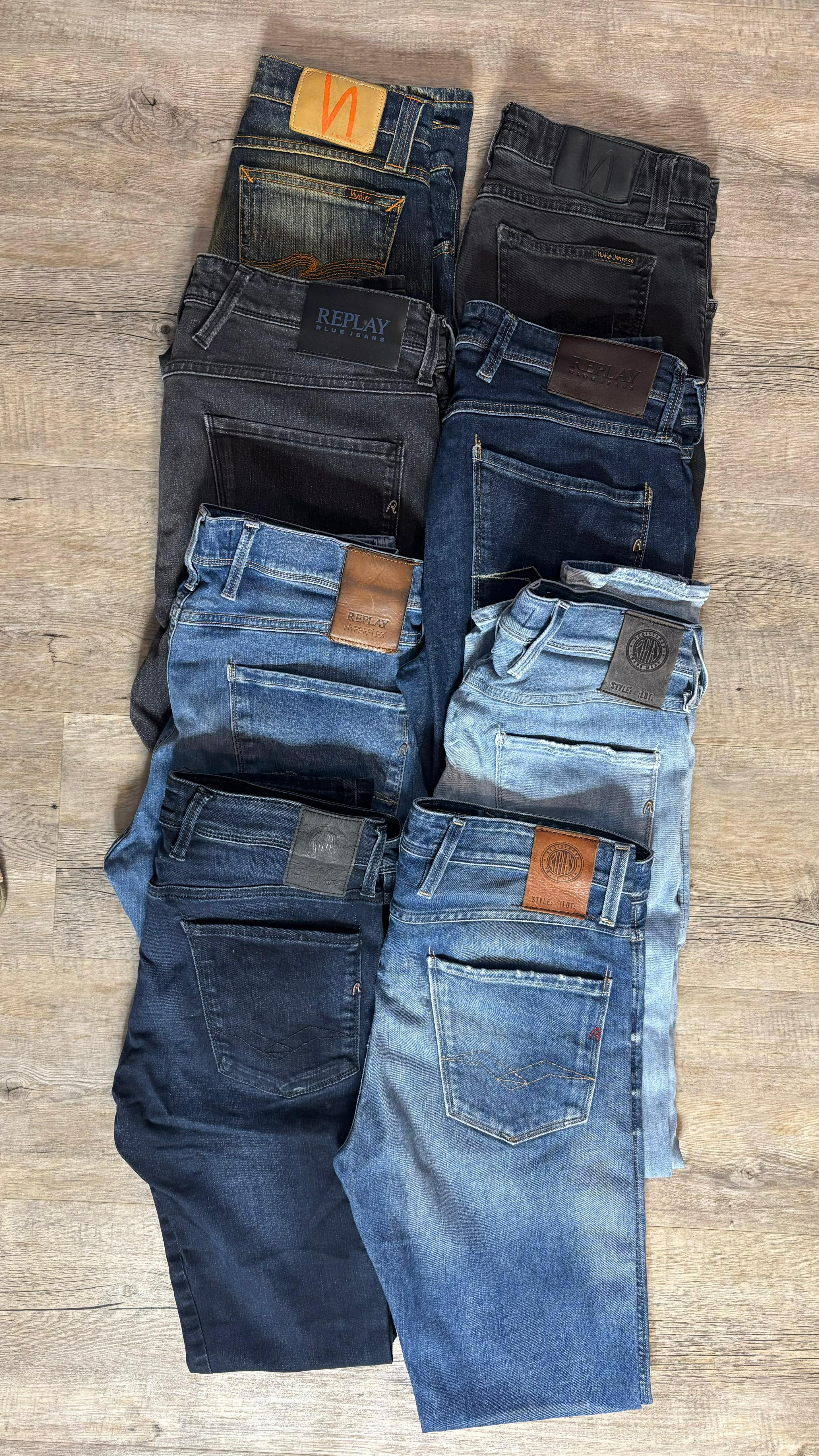 Replay Anbass & Nudie Jeans Bulk x8