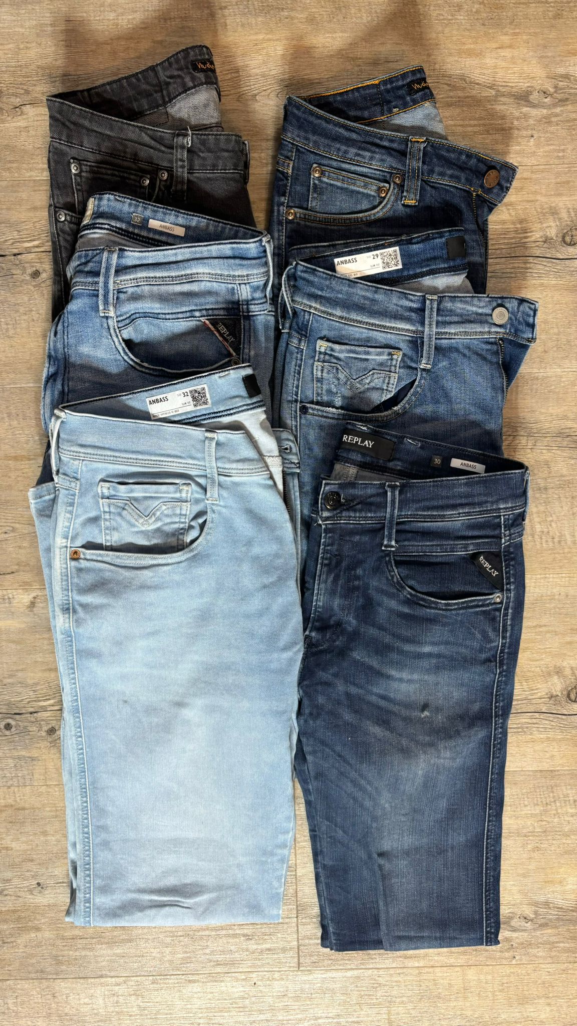 Replay Anbass & Nuide Jeans Bulk x6