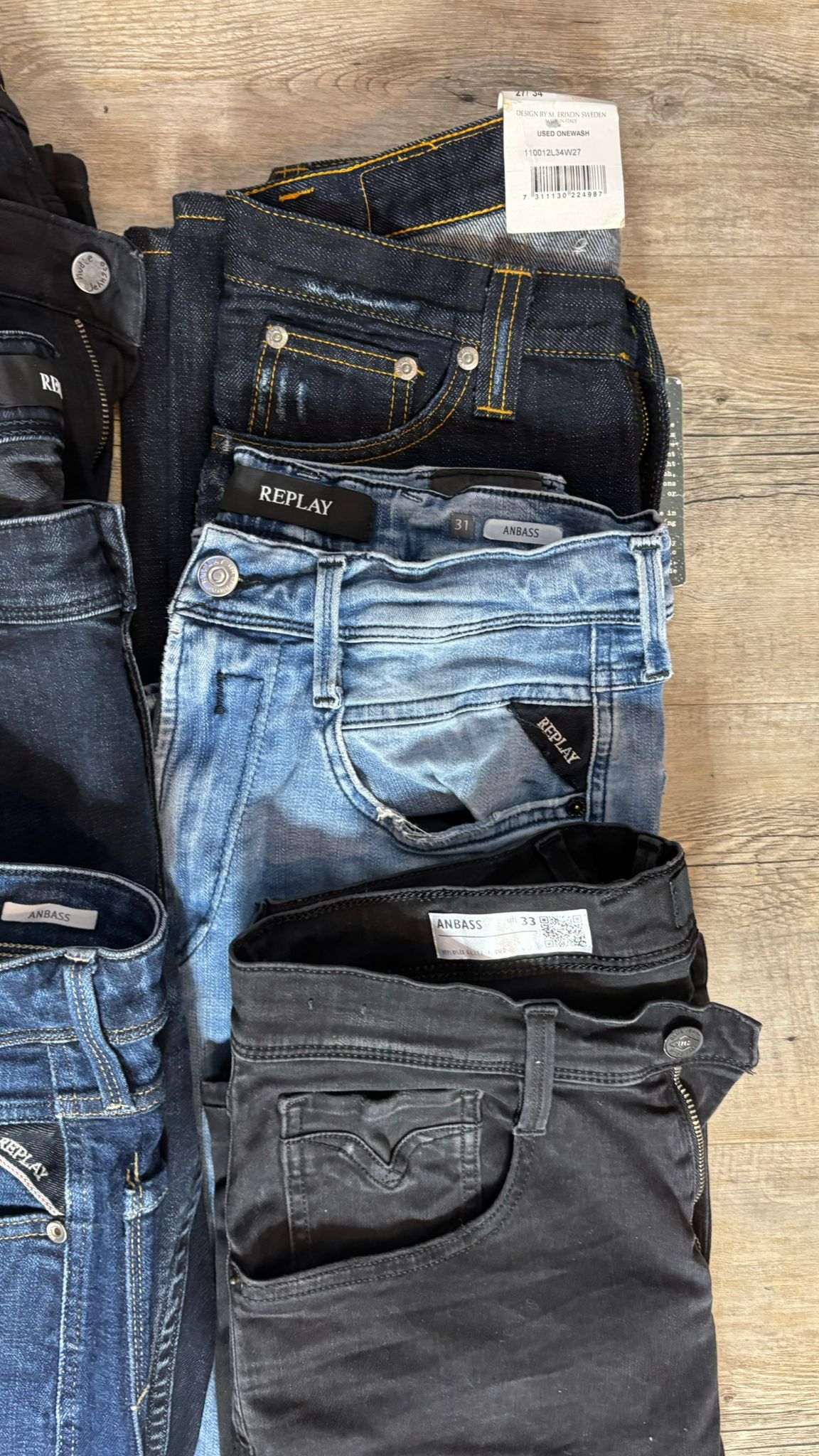 Replay Anbass & Nudie Jeans Bulk x6