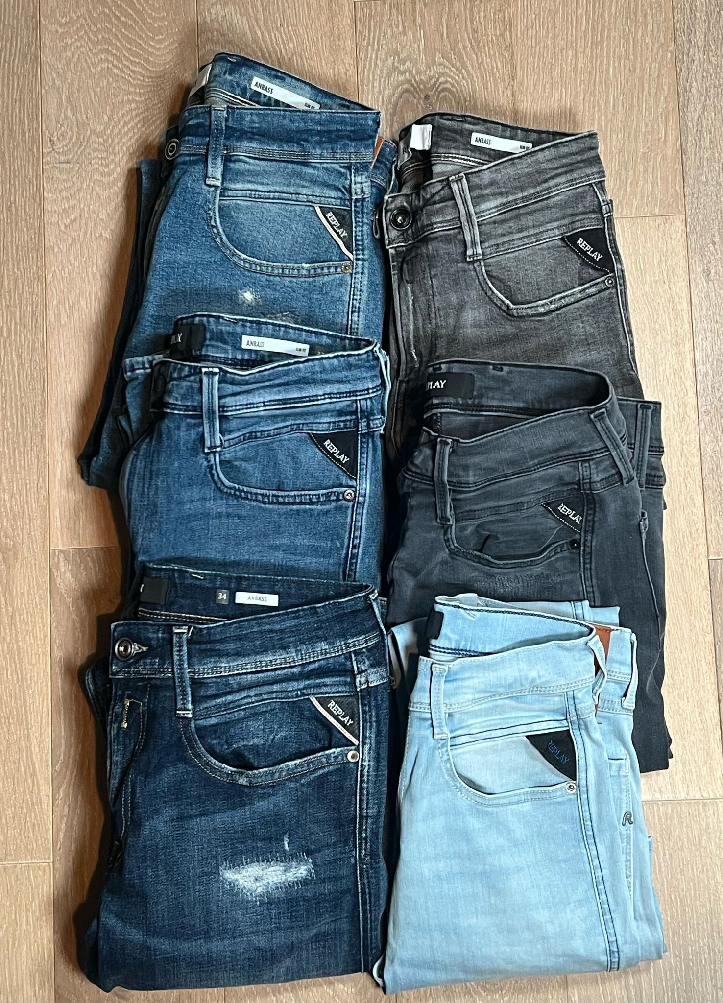 Replay Anbass Jeans Bulk x6